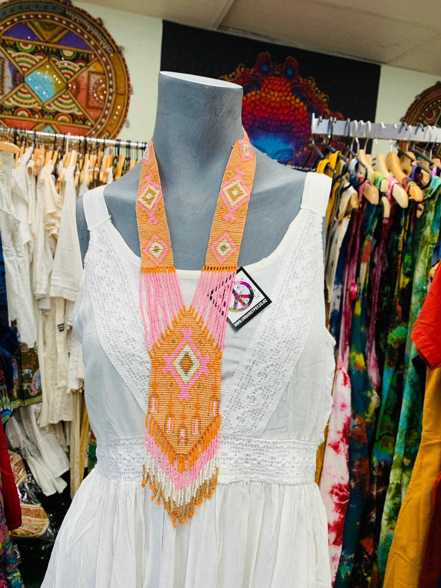 BOHEMIAN STYLE HANDCRAFTED EGYPTIAN NECKLACE #NECK28