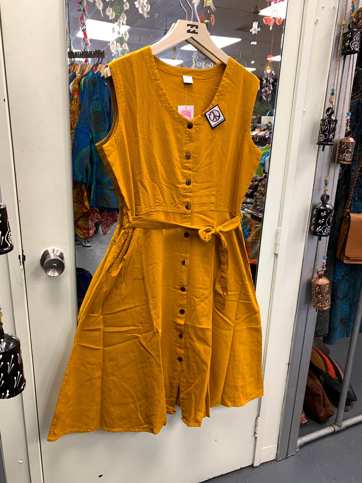 Bohemian style handcrafted Midi dress # DRE441