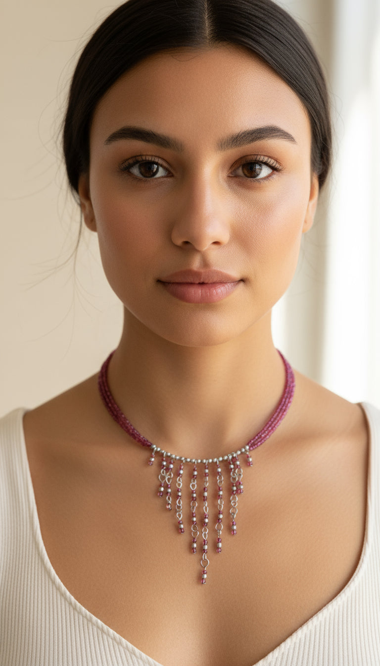 HANDCRAFTED SEED BEADS CHOKER #A204