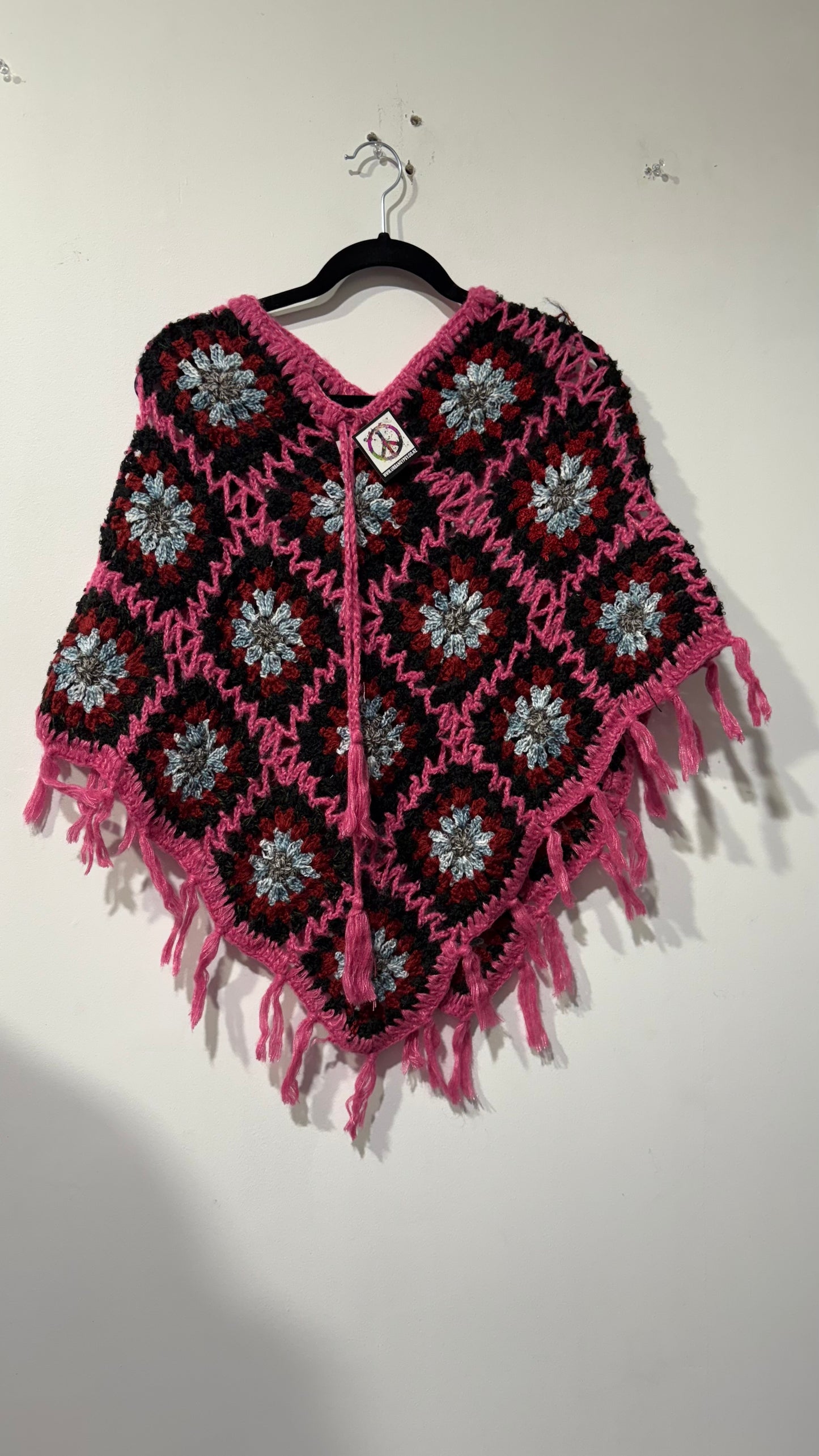 Handcrafted Crochet poncho #33