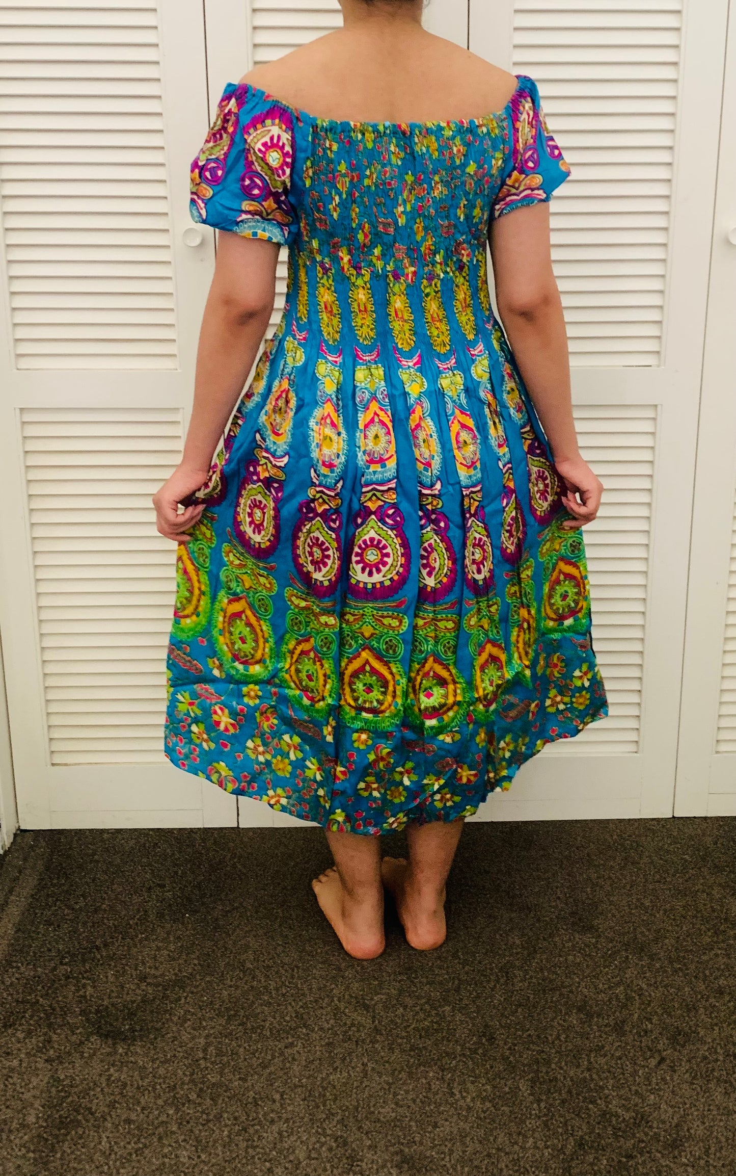 Bohemian handcrafted Mandala dress # DRE3008