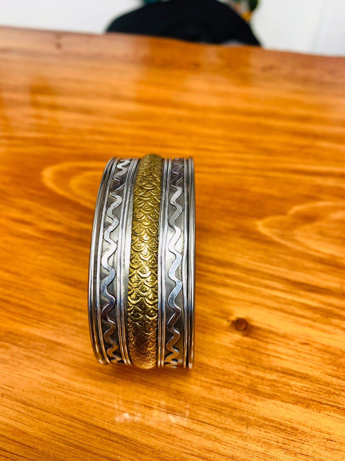 BOHEMIAN STYLE HANDCRAFTED HAND CUFF BANGLE # CUFF1182