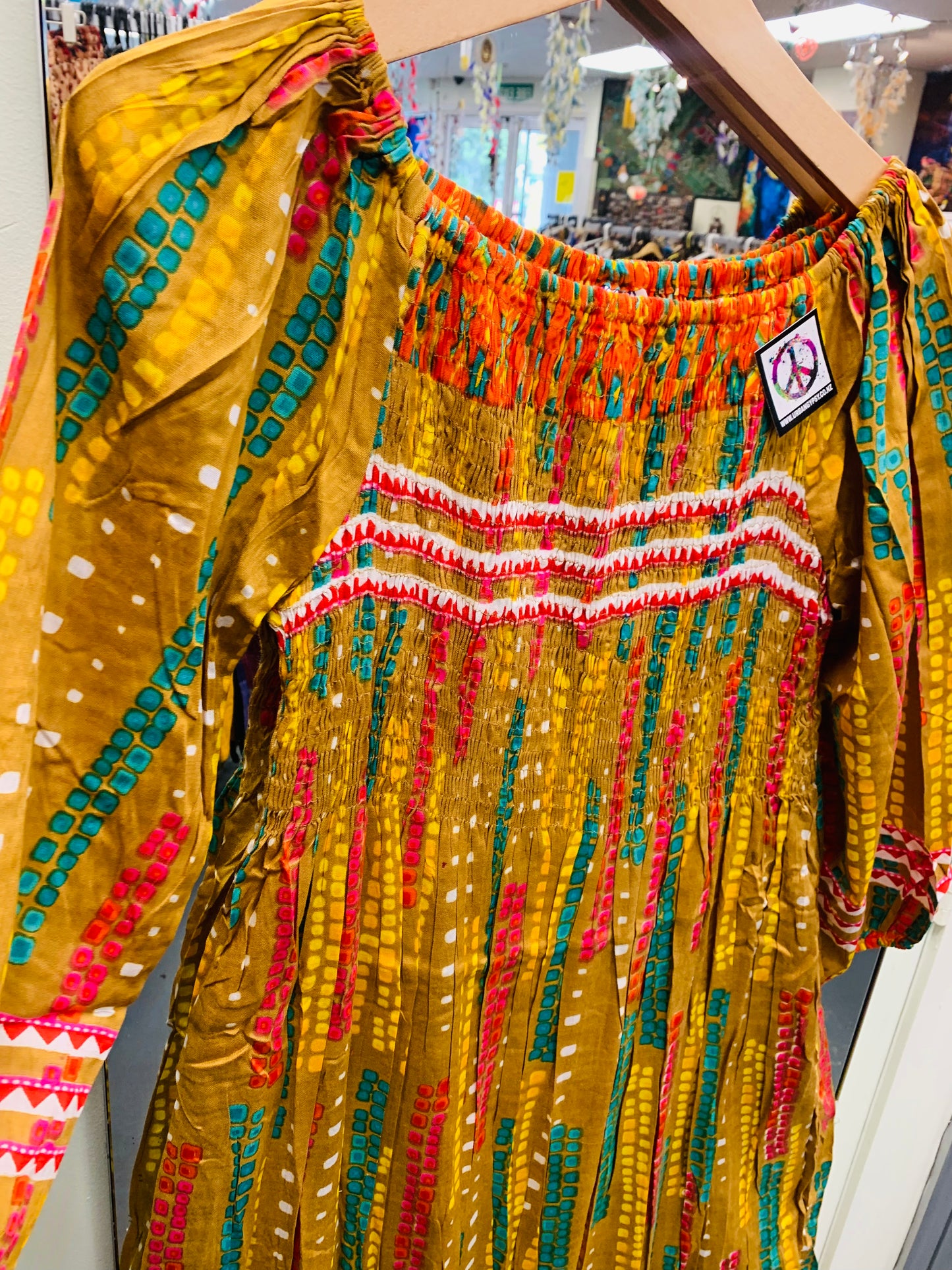 Bohemian handcrafted Maxi dress # DRE320