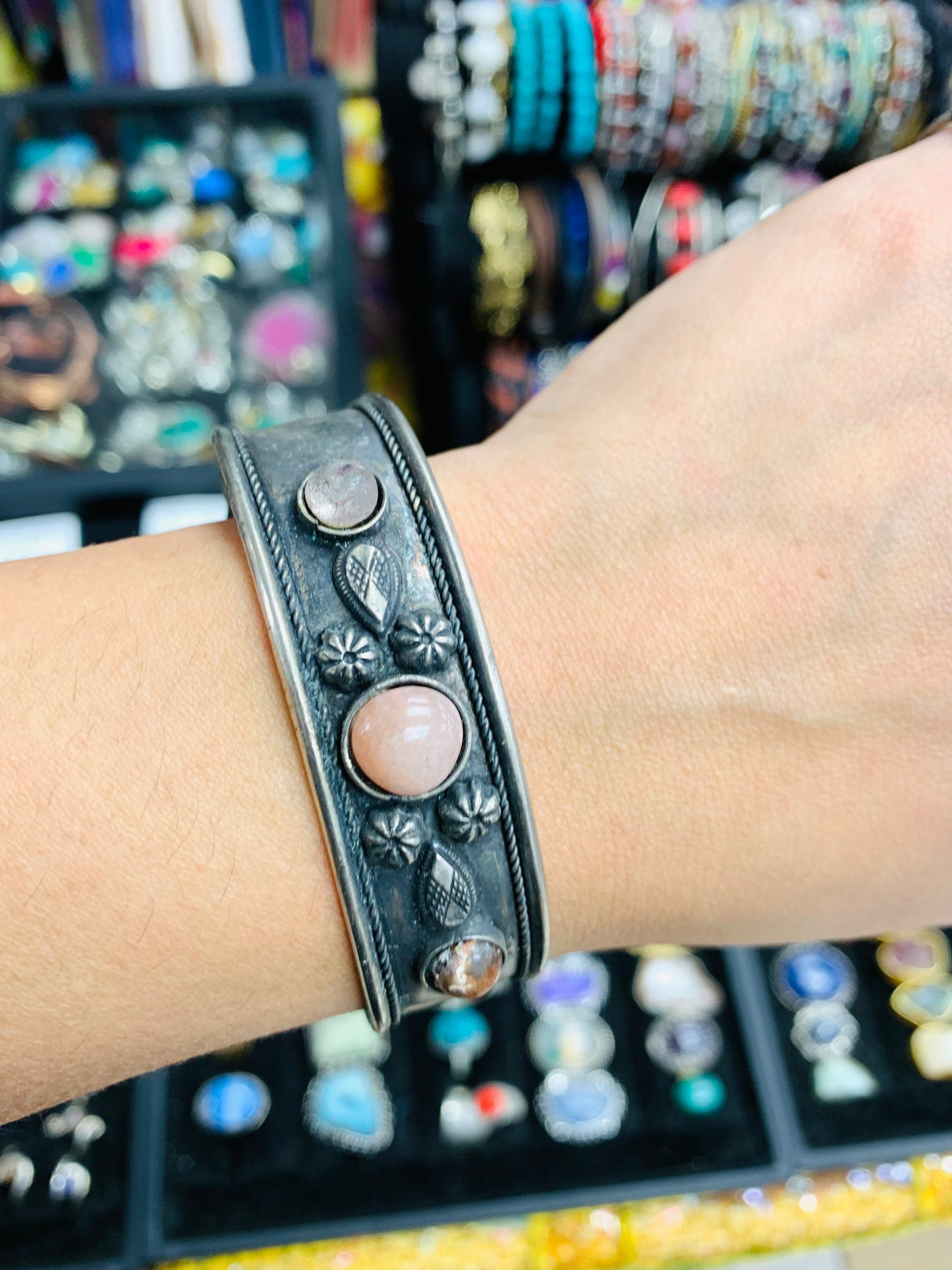 BOHEMIAN STYLE HANDCRAFTED HAND CUFF BANGLE # CUFF1201