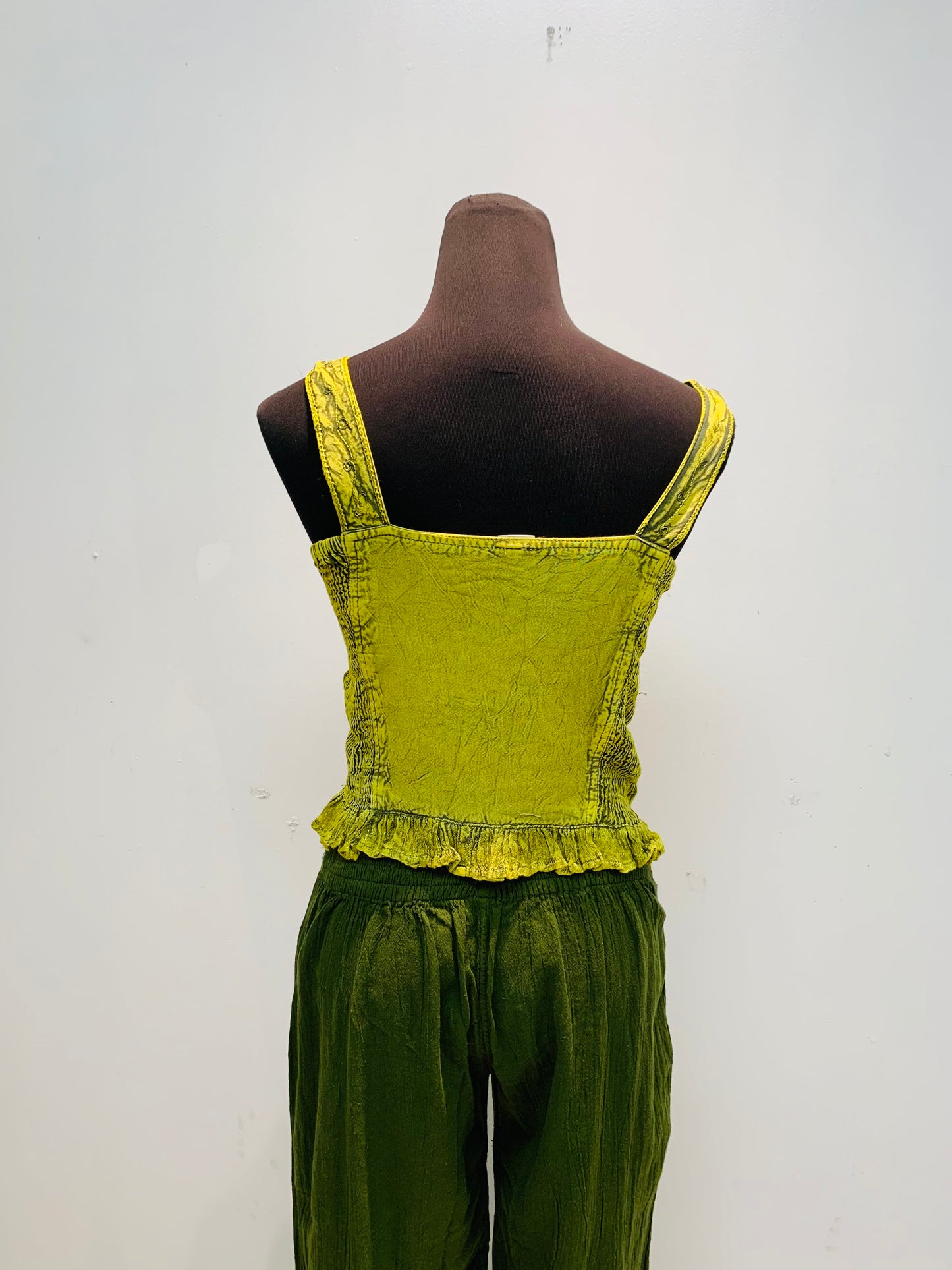 Bohemian Handcrafted Waist coat Crop Top #CRTOP103