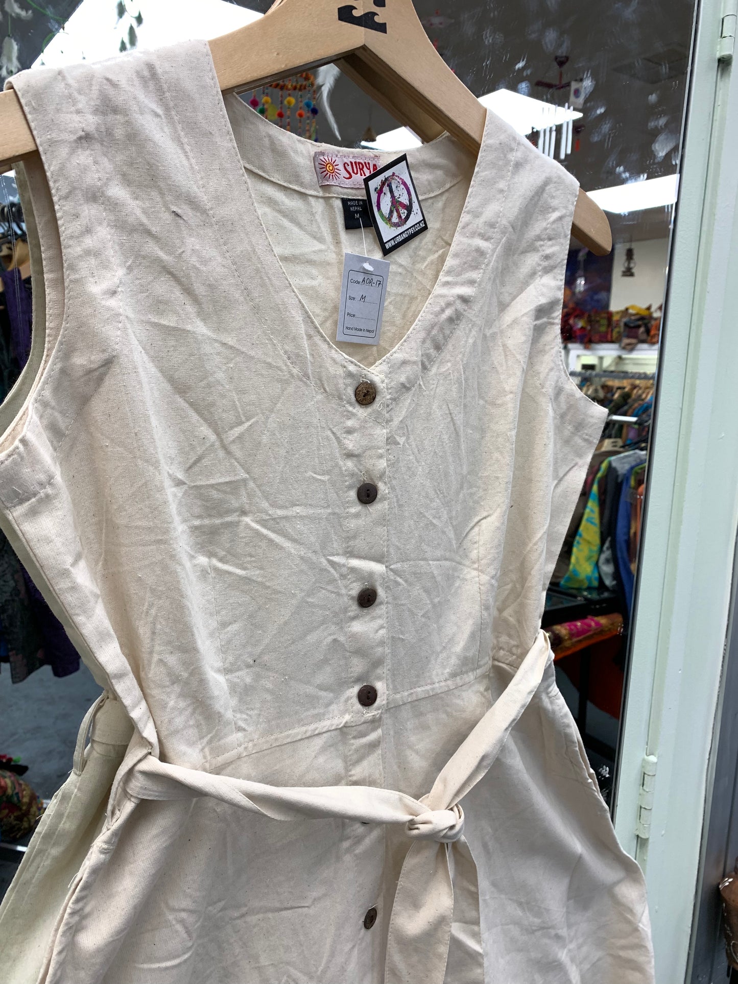 Bohemian style handcrafted Midi dress # DRE443