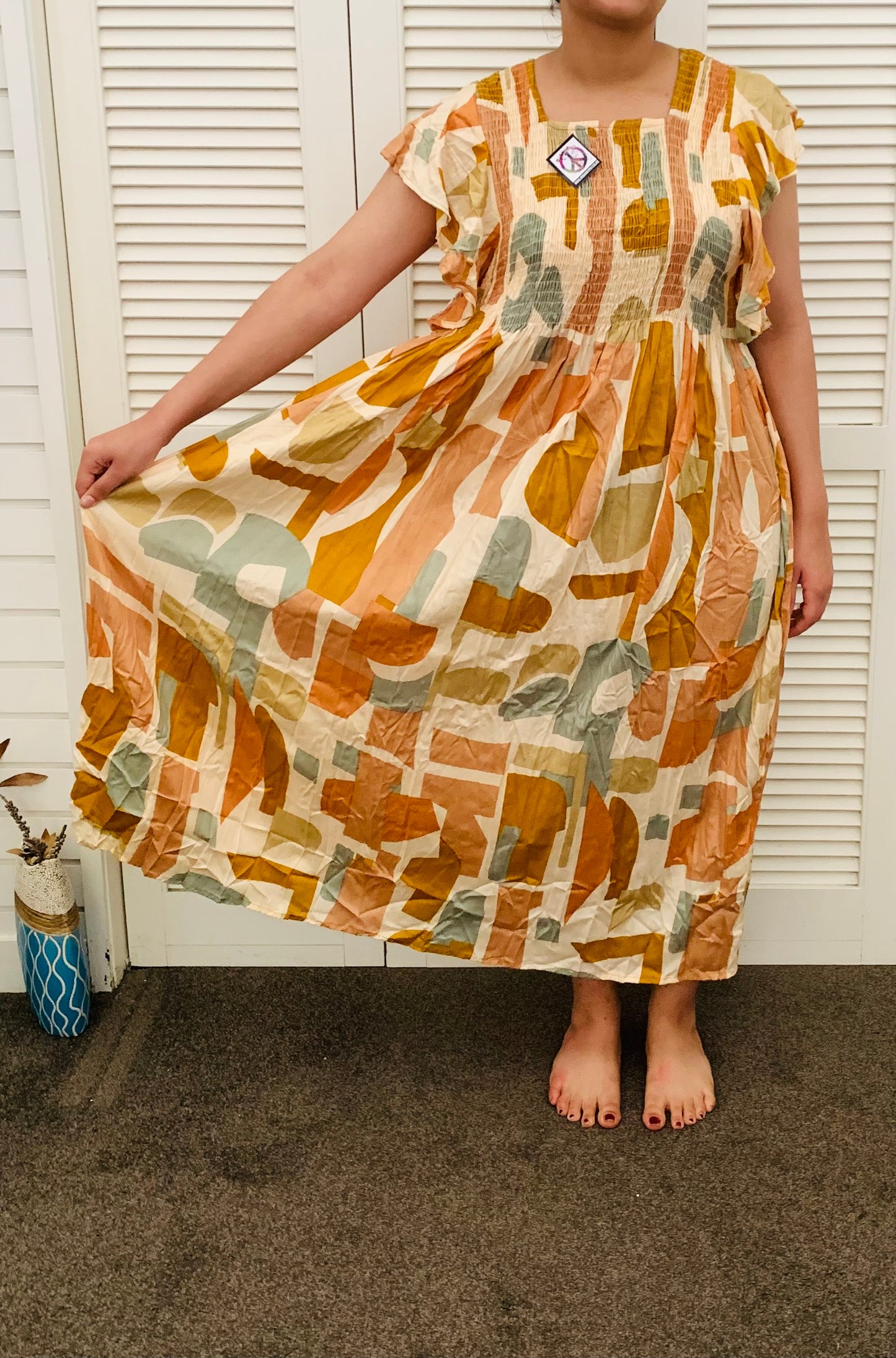 Bohemian handcrafted Maxi dress # DRE318