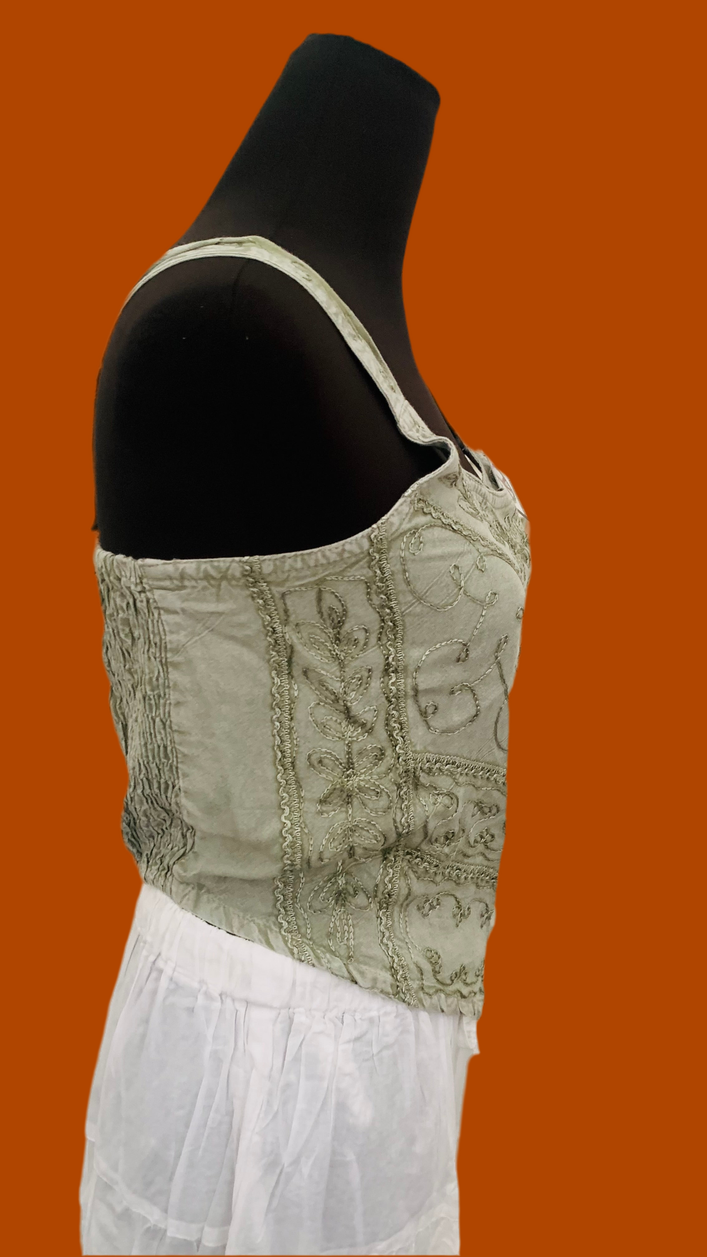 Bohemian Handcrafted Crop Top #CRTOP1006