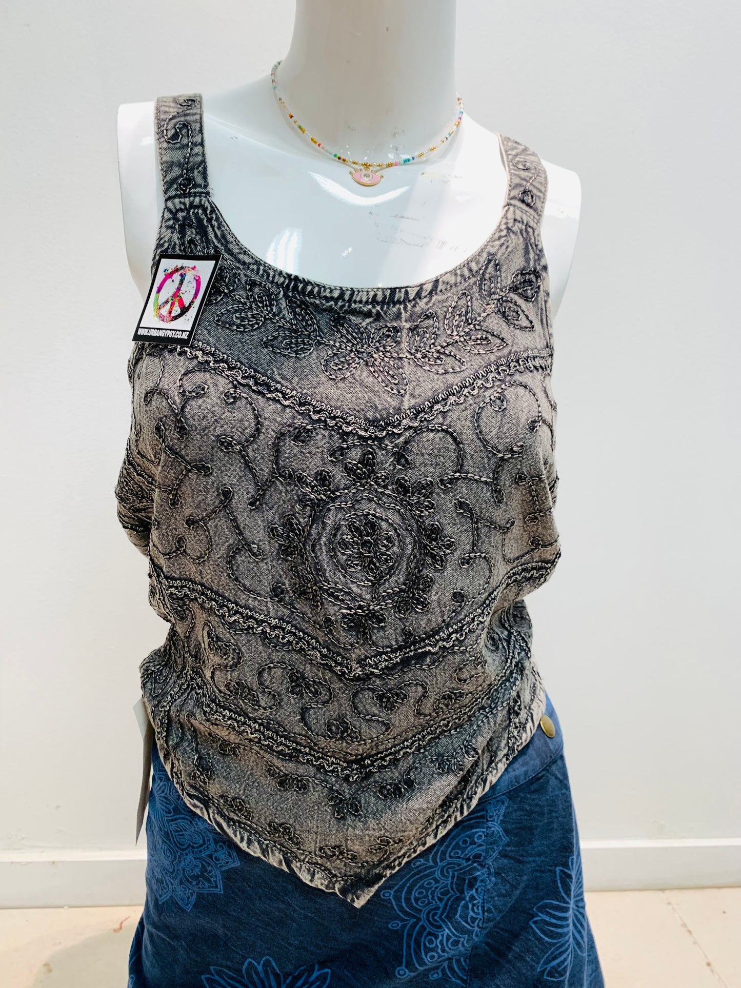 Bohemian Handcrafted Crop Top #CRTOP106