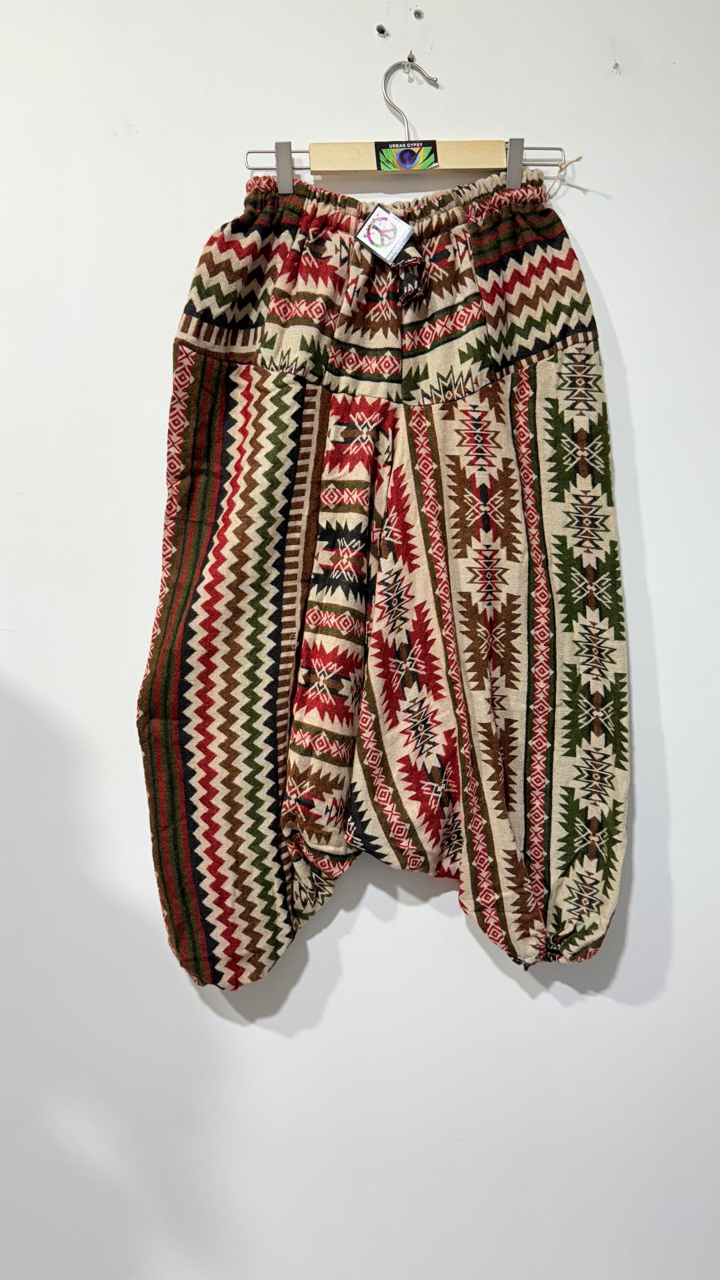 HANDCRAFTED WARM DROP CROTCH PANTS #WOOL29