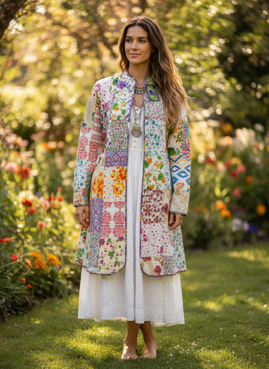 Bohemian style handcrafted Kantha / Quilting Jackets #QUIL036