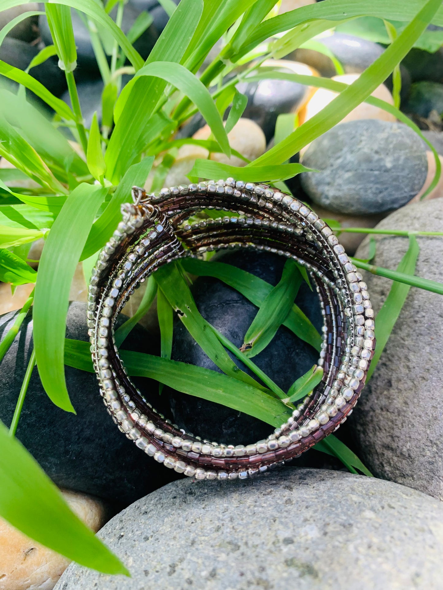 HIPPIE HANDCRAFTED HAND CUFF BEADS BANGLE #CUFF2283