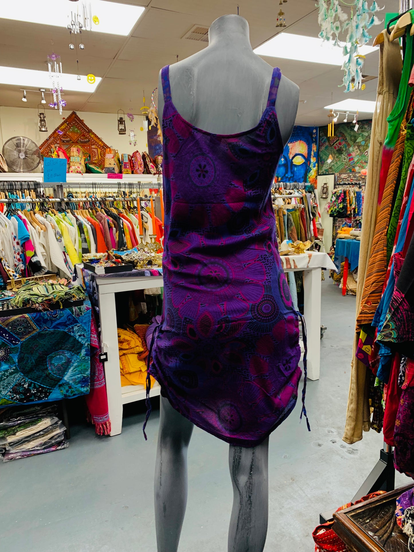 Bohemian style handcrafted cotton Trance dress #00435