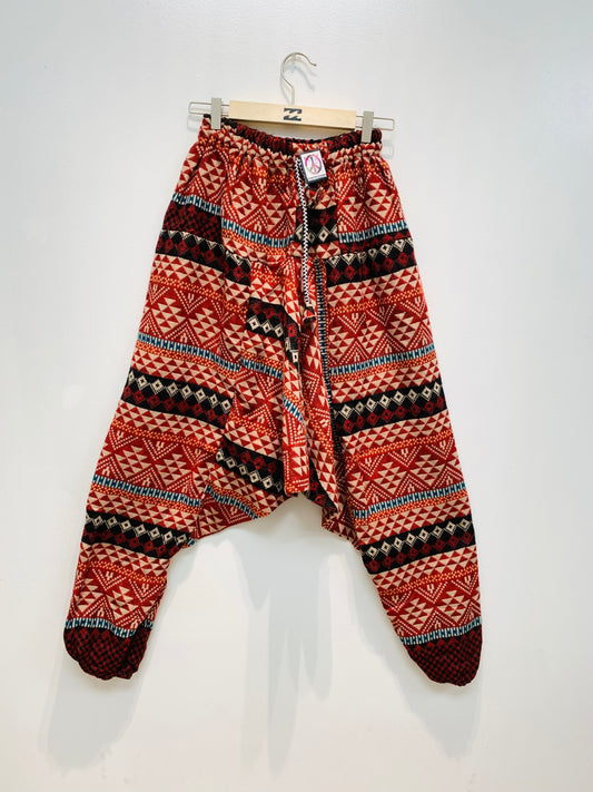 HANDCRAFTED WARM DROP CROTCH PANTS #WOOL26