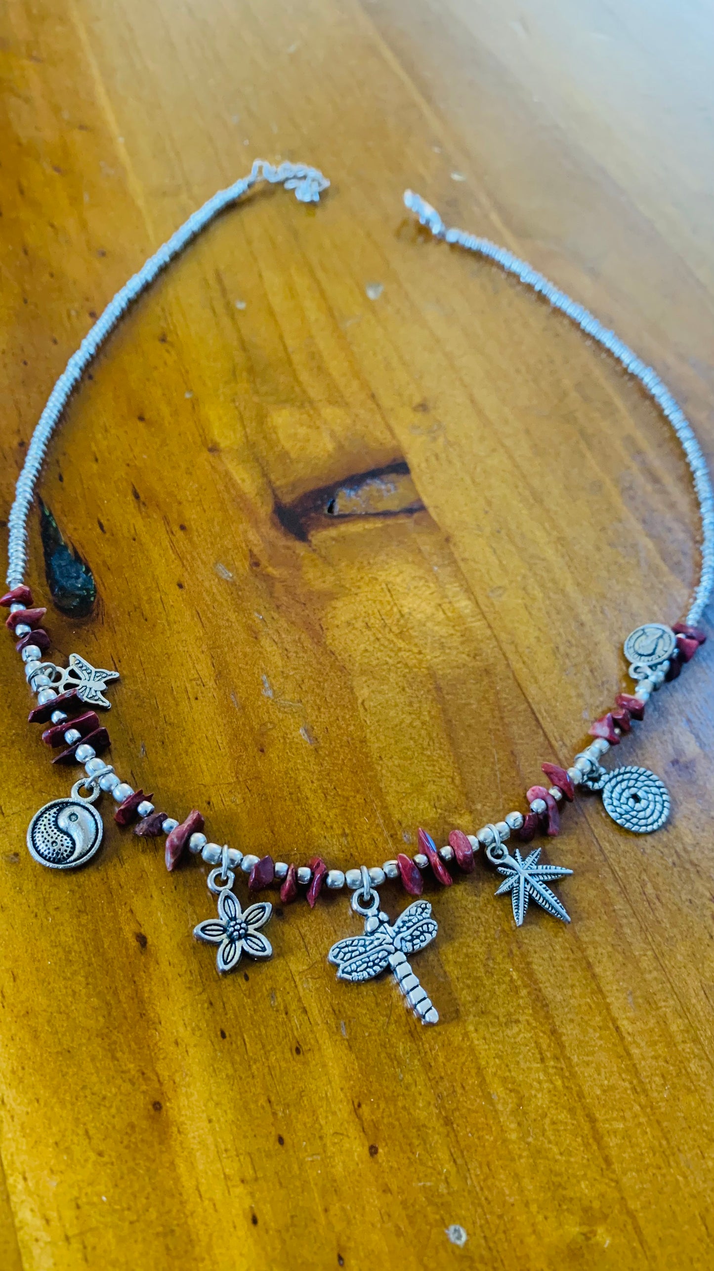 BOHEMIAN STYLE HANDCRAFTED BEADS AND CHARMS NECKLACE #NECK30
