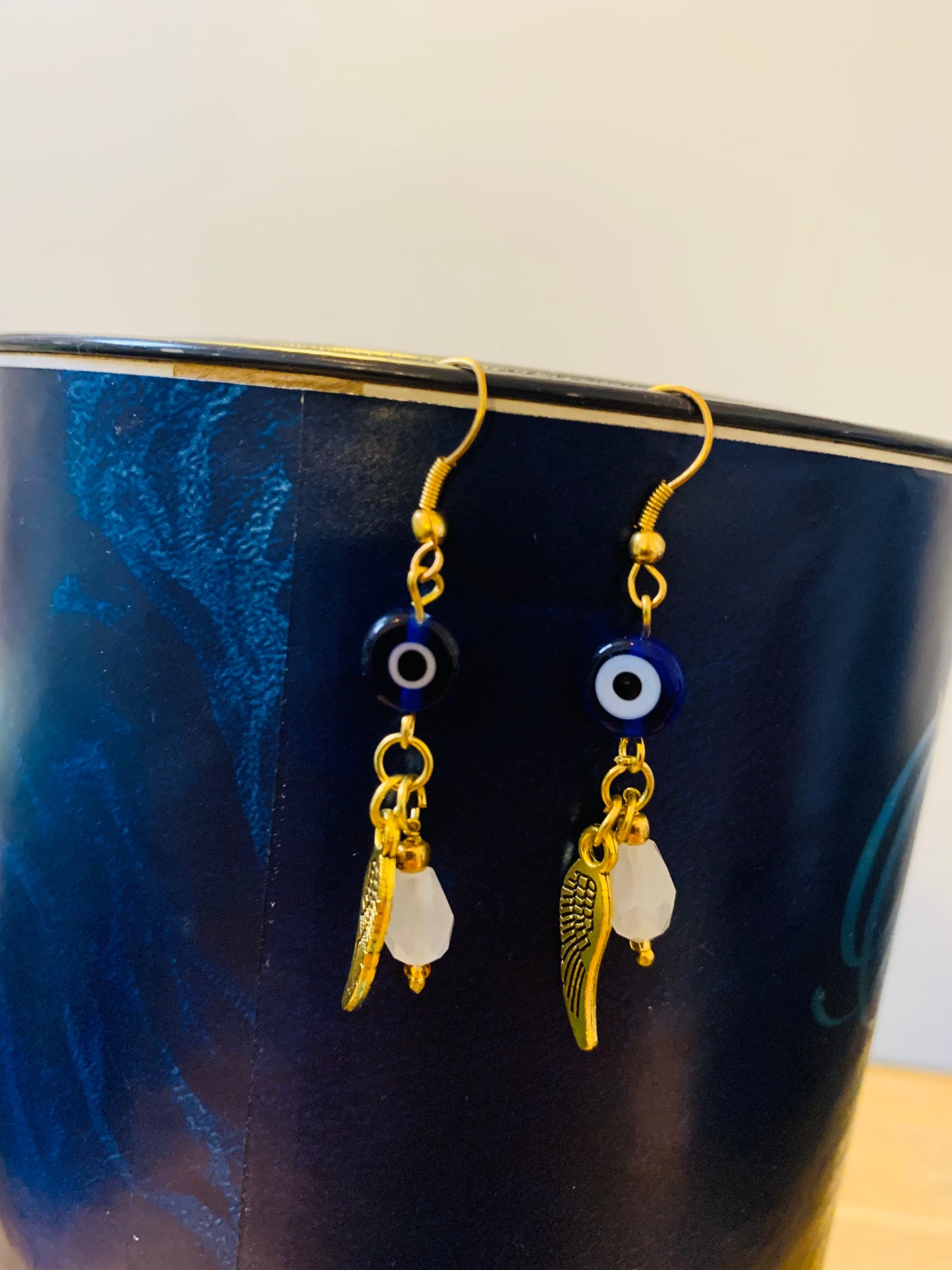 BOHEMIAN HANDCRAFTED EVIL EYE EARRINGS #EAR115