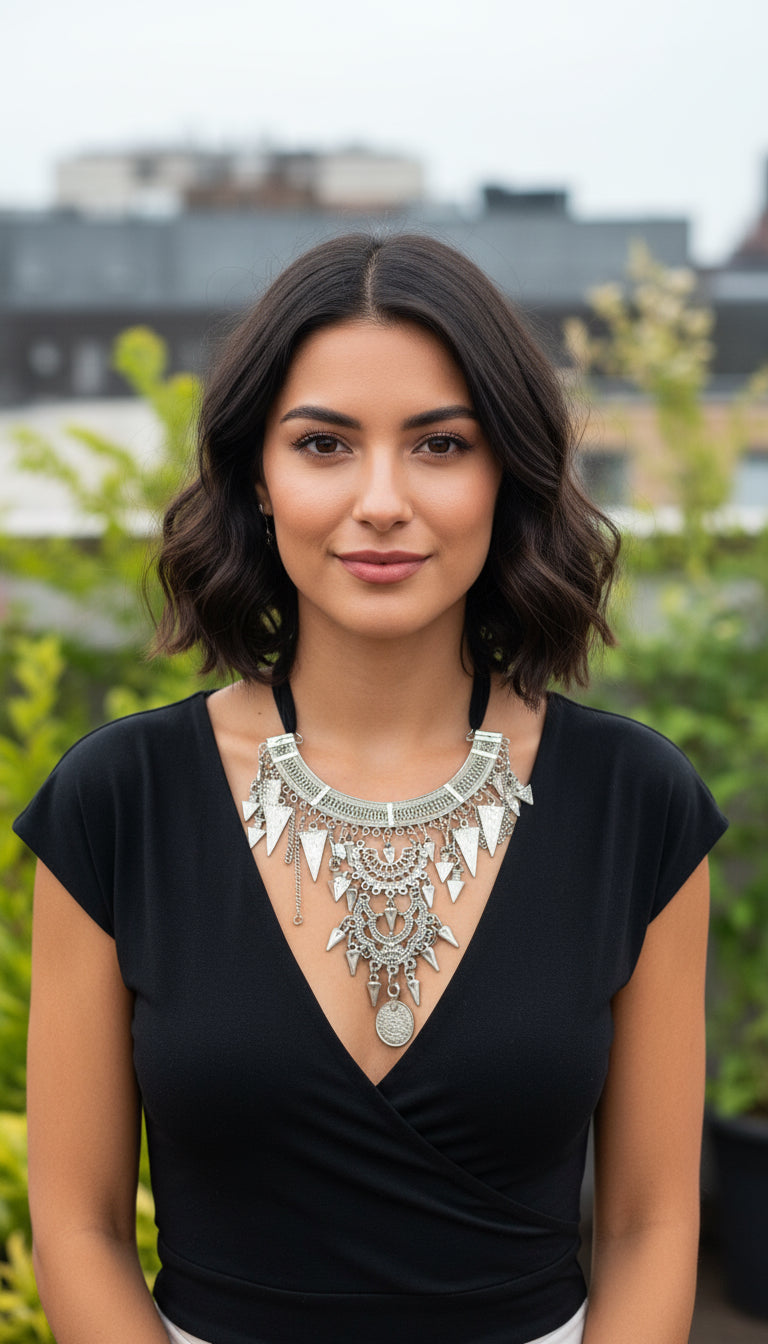 BOHEMIAN STYLE HANDCRAFTED NECKLACE #NECK32