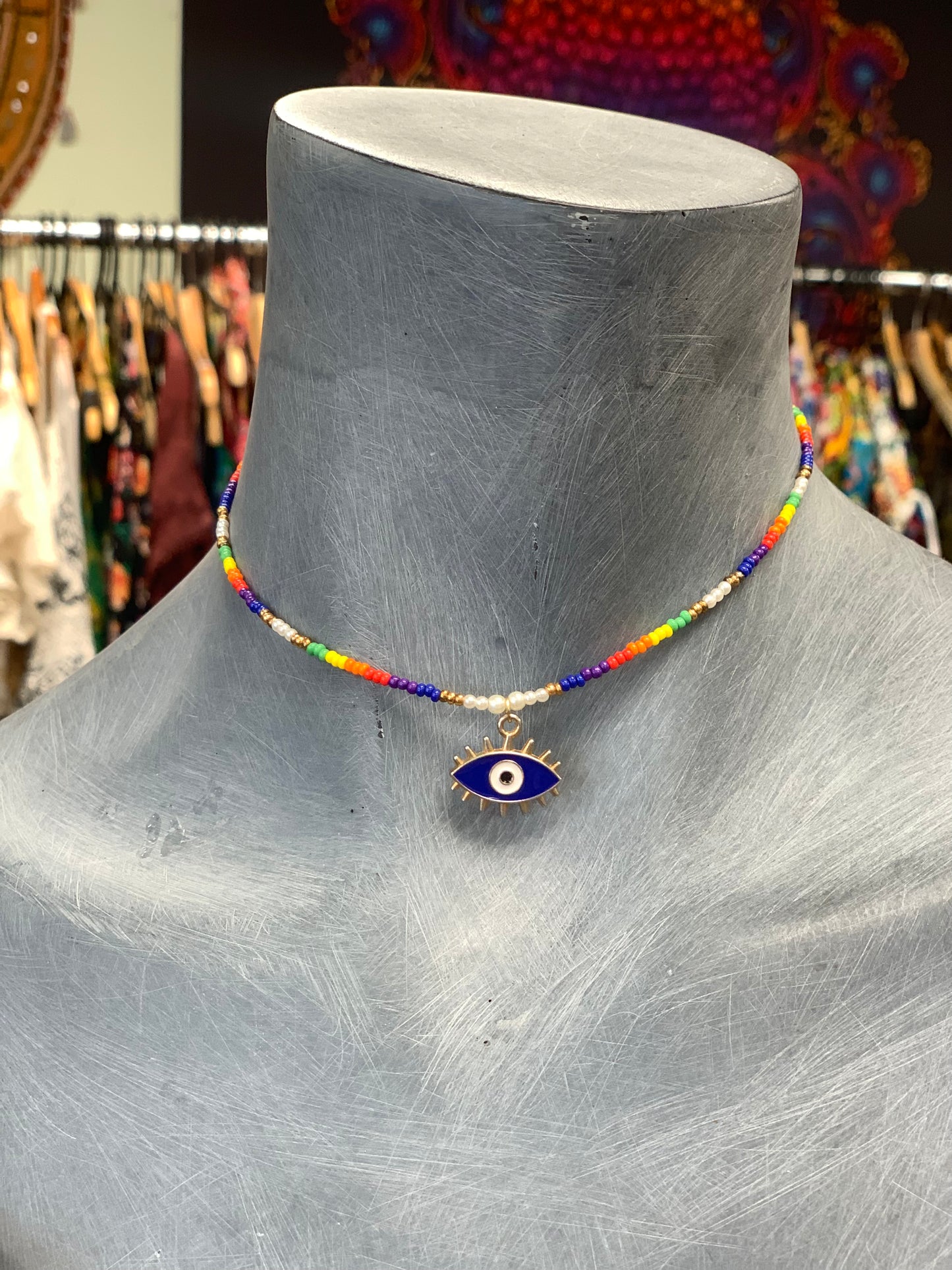 BOHEMIAN STYLE HANDCRAFTED BEADS NECKLACE #NECK33