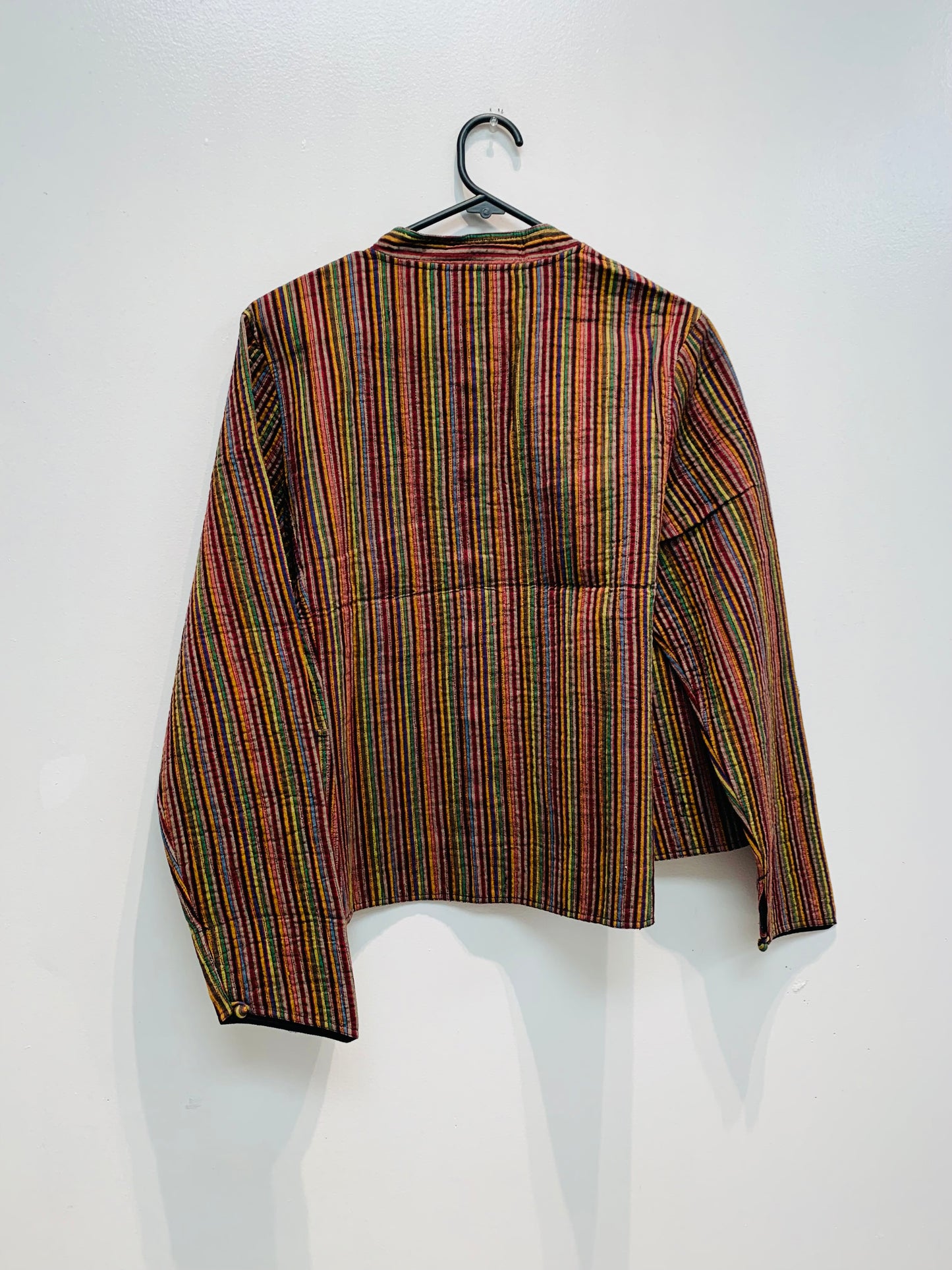 Handcrafted Reversible waist length Quilting Kantha Coat # QUIL030