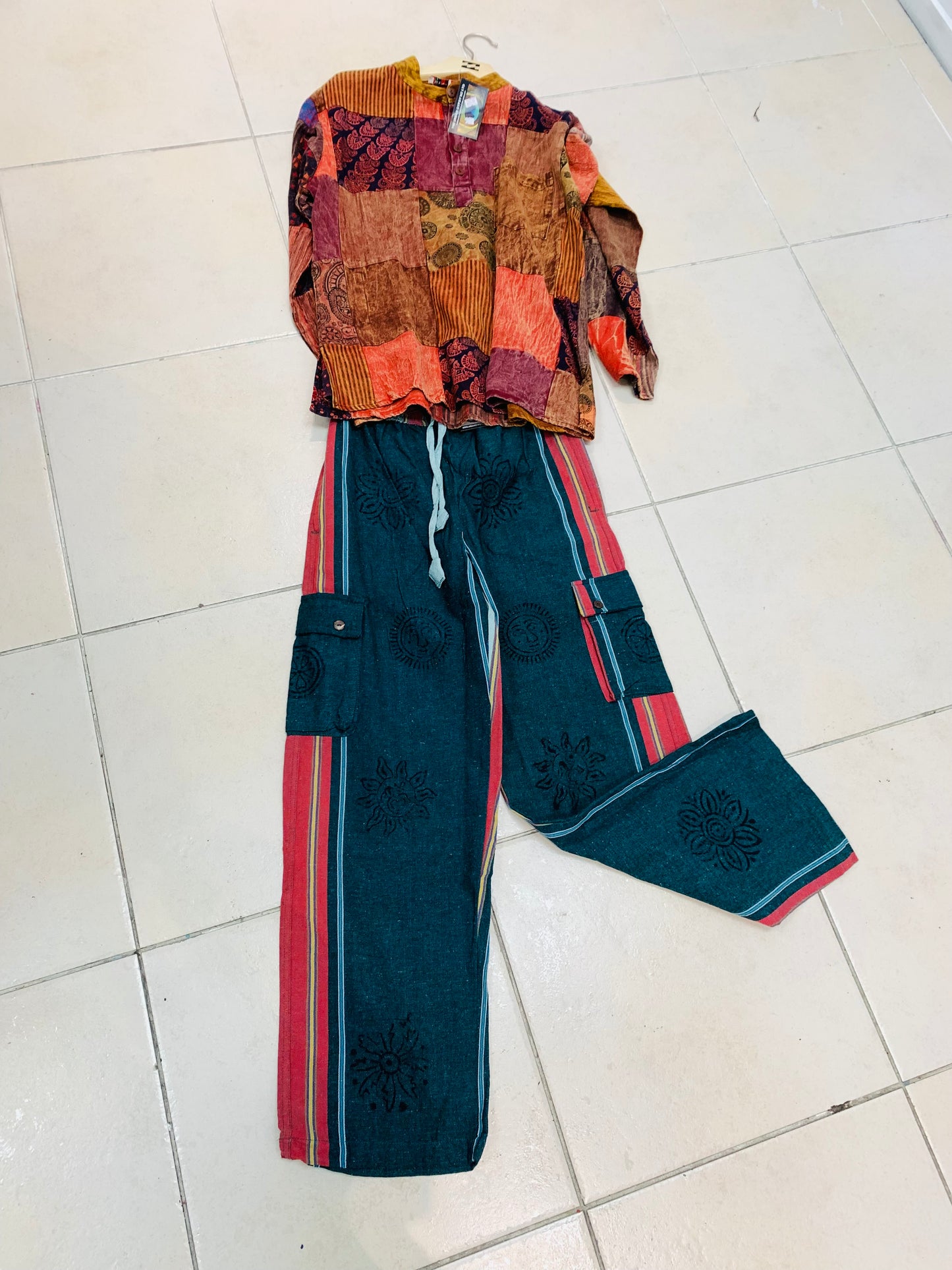 Bohemian Handcrafted Cargo Pants #STP161