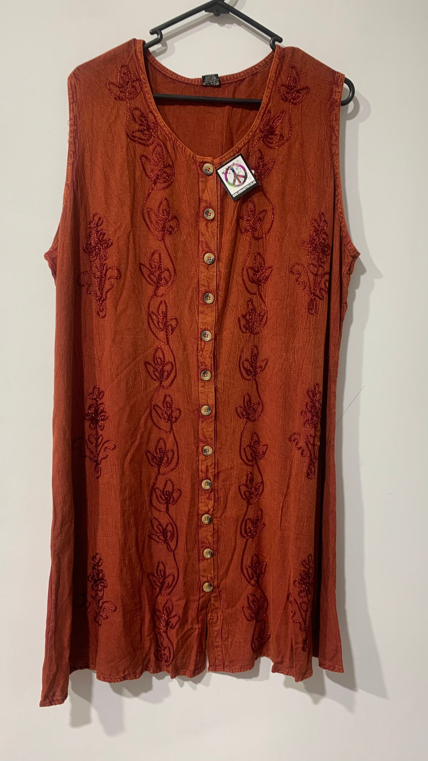 Bohemian style handcrafted Midi dress #46262