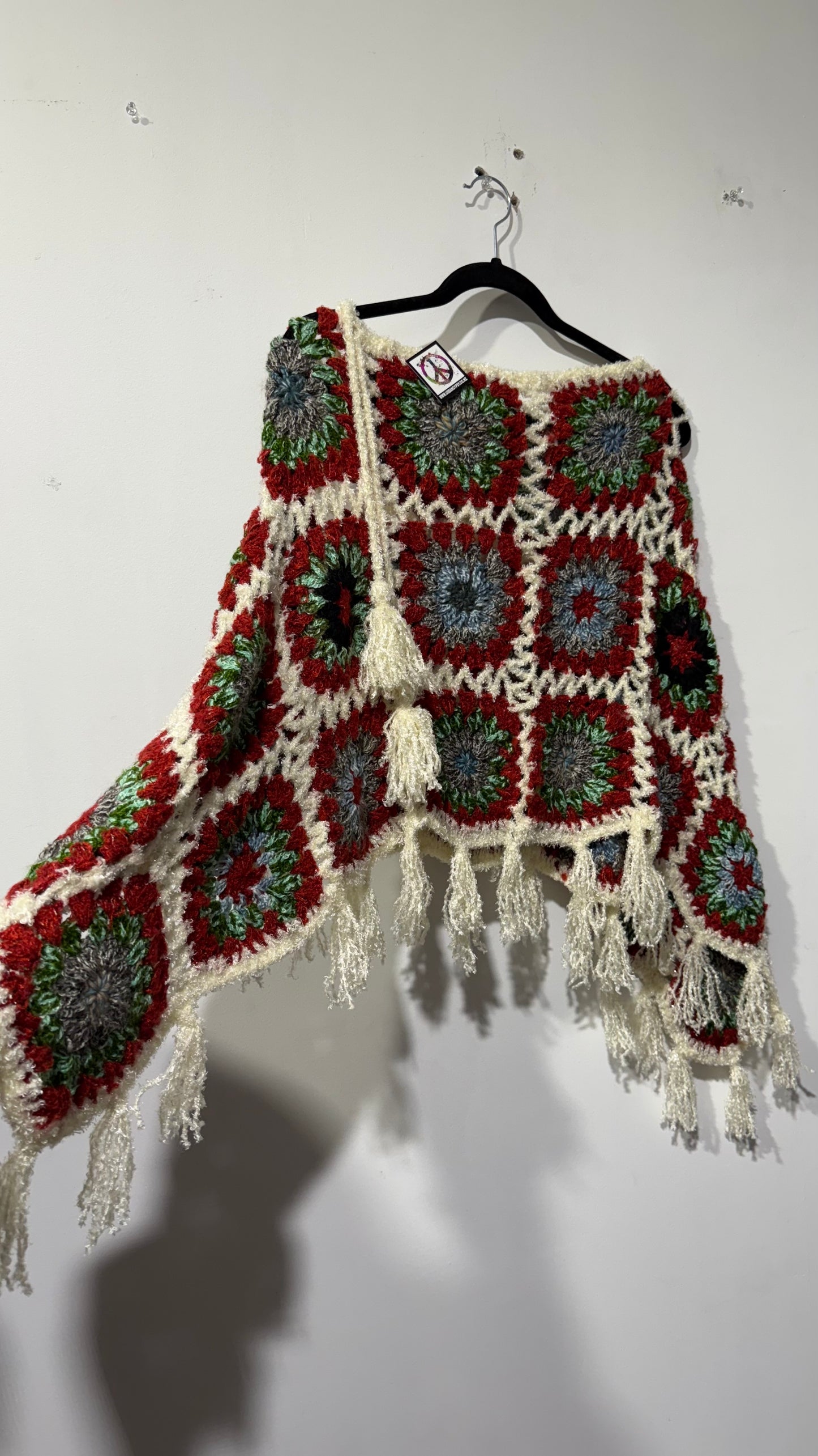 Handcrafted Crochet poncho #37