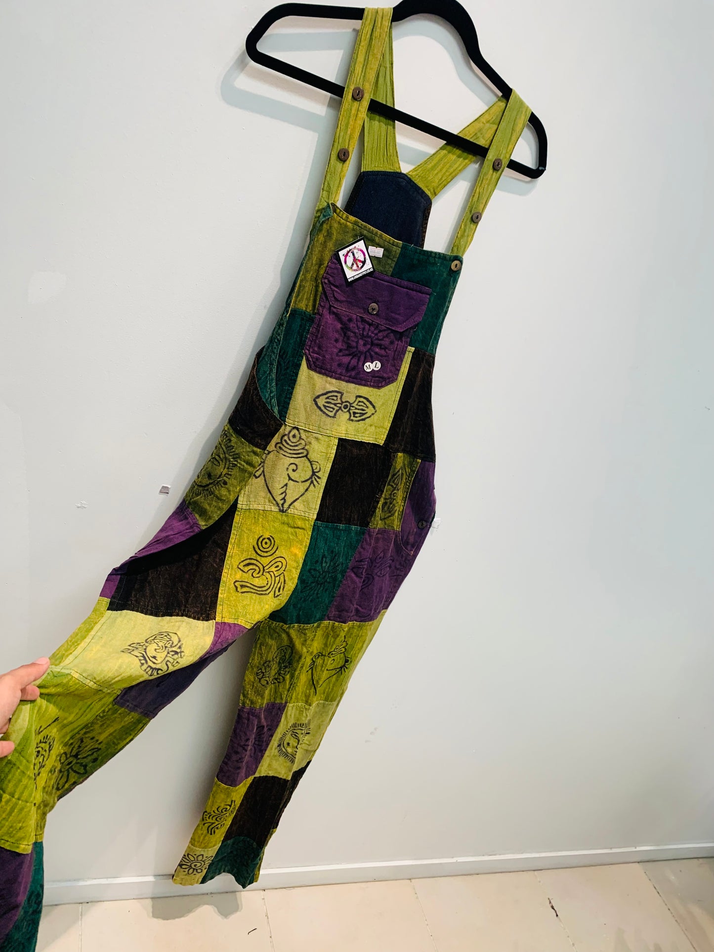 Bohemian Handcrafted Jumpsuits / Overalls/ Dangries #JUM0338