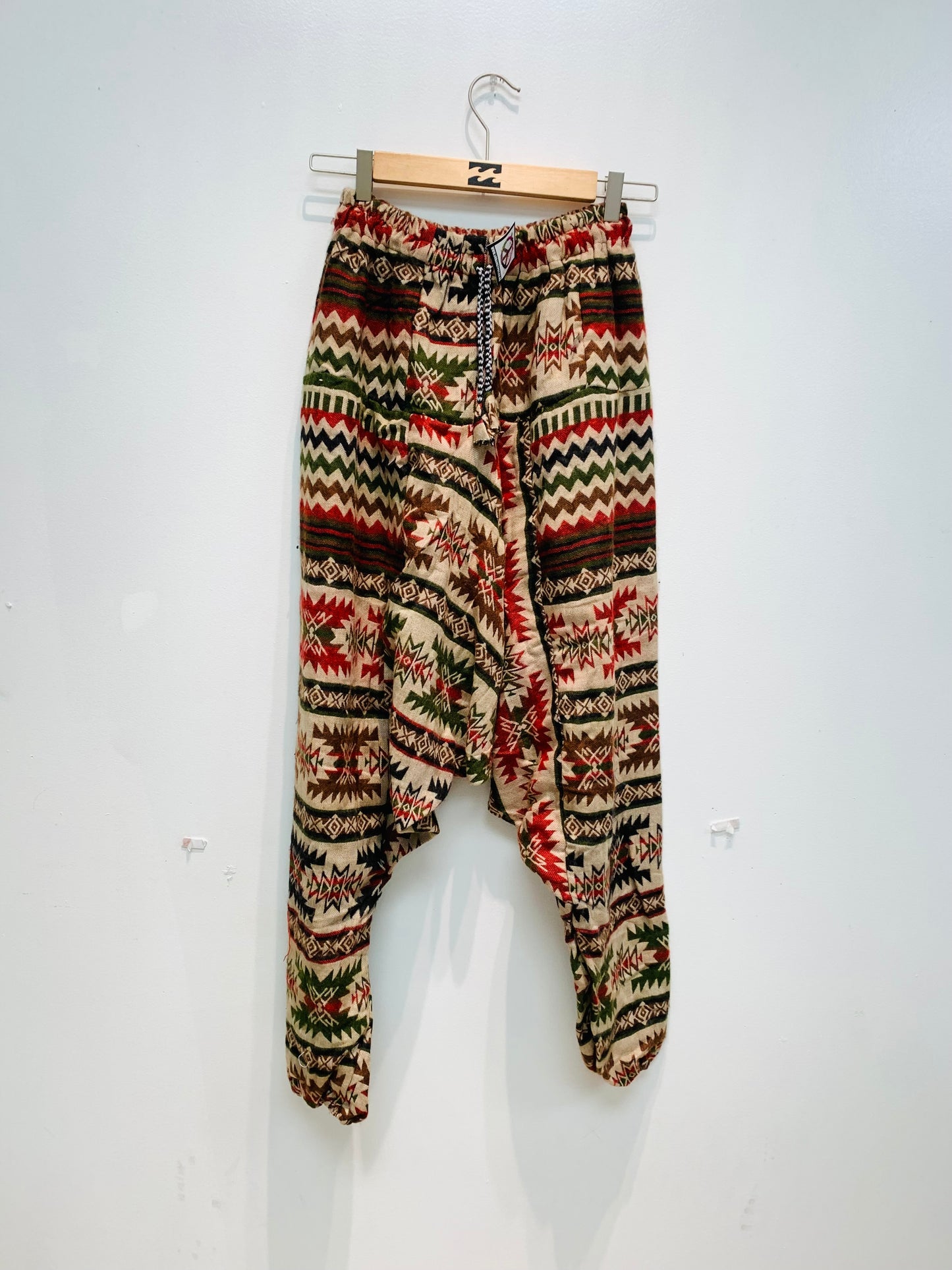 HANDCRAFTED WARM DROP CROTCH PANTS #WOOL29