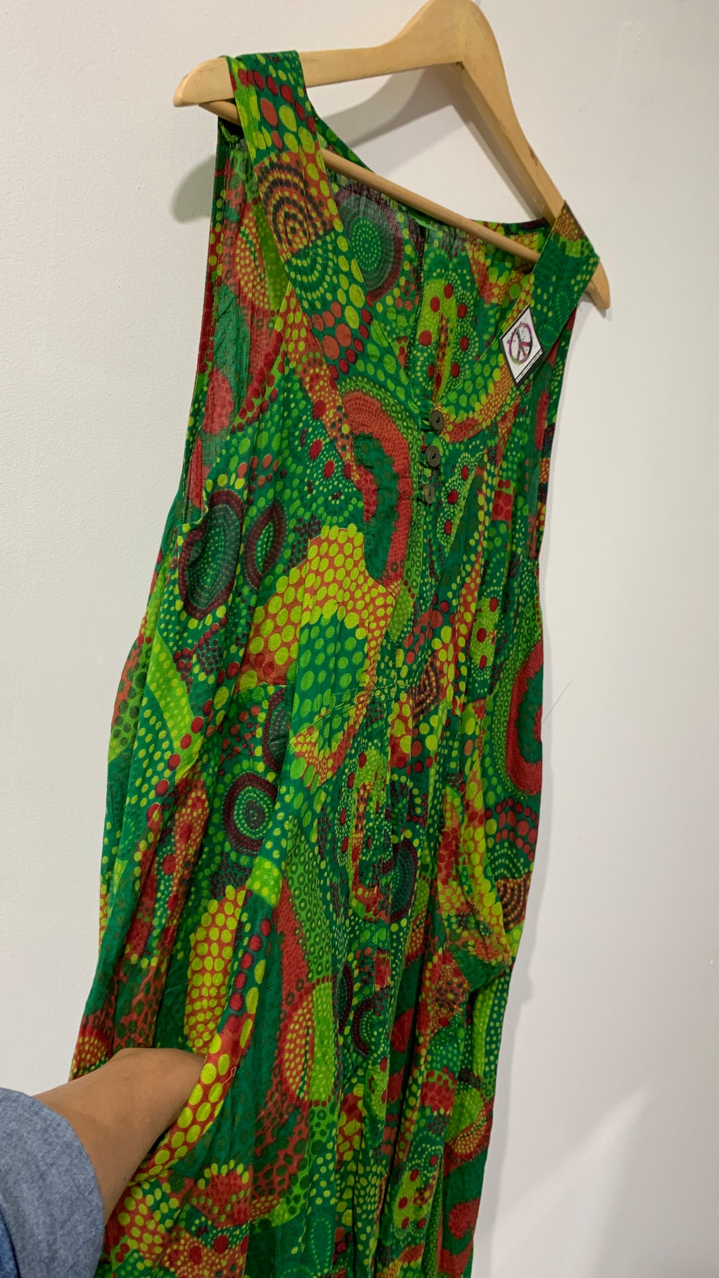 BOHEMIAN STYLE HANDCRAFTED FLOWY DRESS #5698