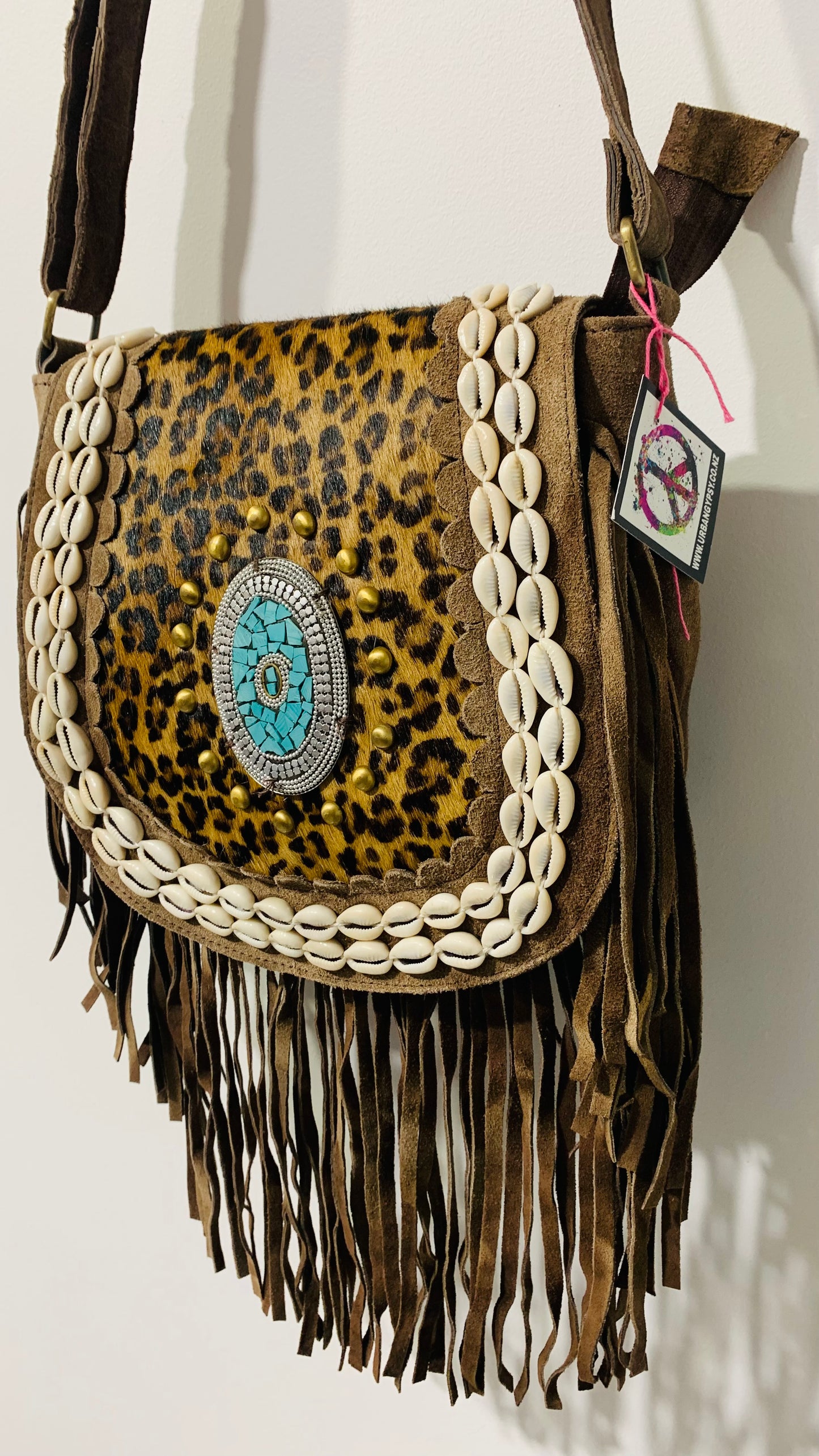 BOHO HANDCRAFTED GENUINE SUEDE LEATHER BAG #205557