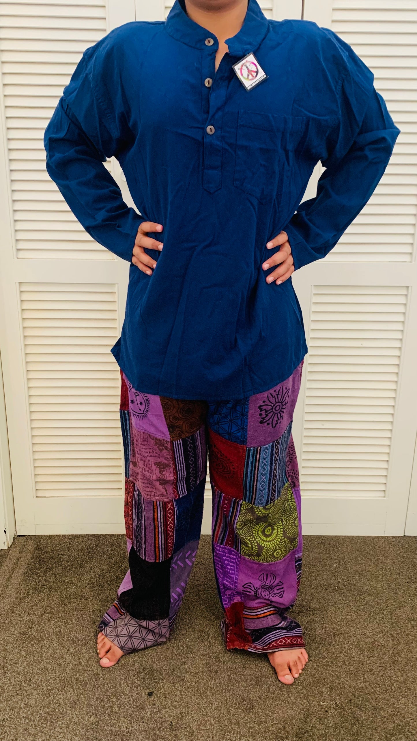 Handcrafted cotton Kurta / Shirt # 75965