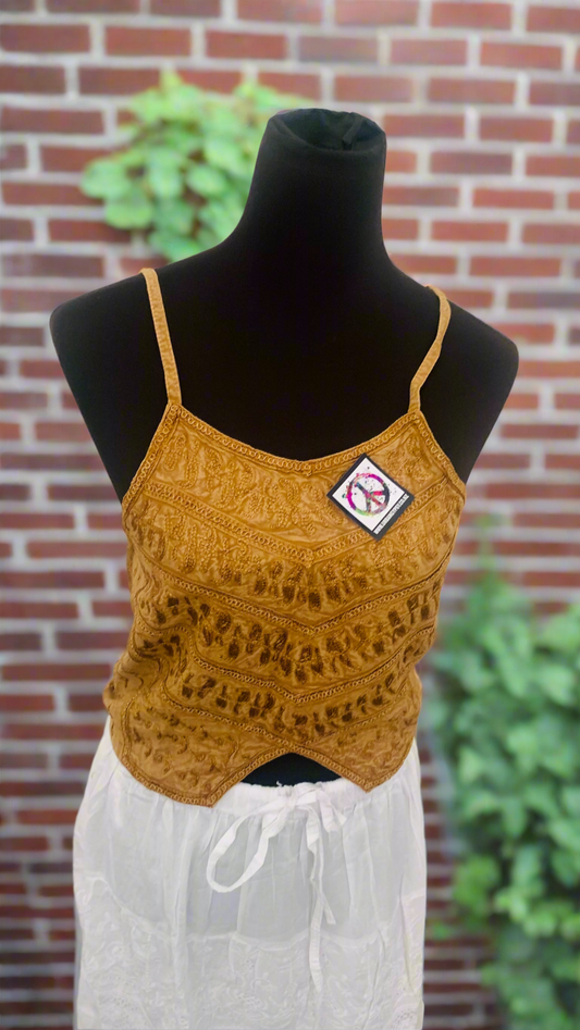 Bohemian Handcrafted Crop Top #CRTOP1002