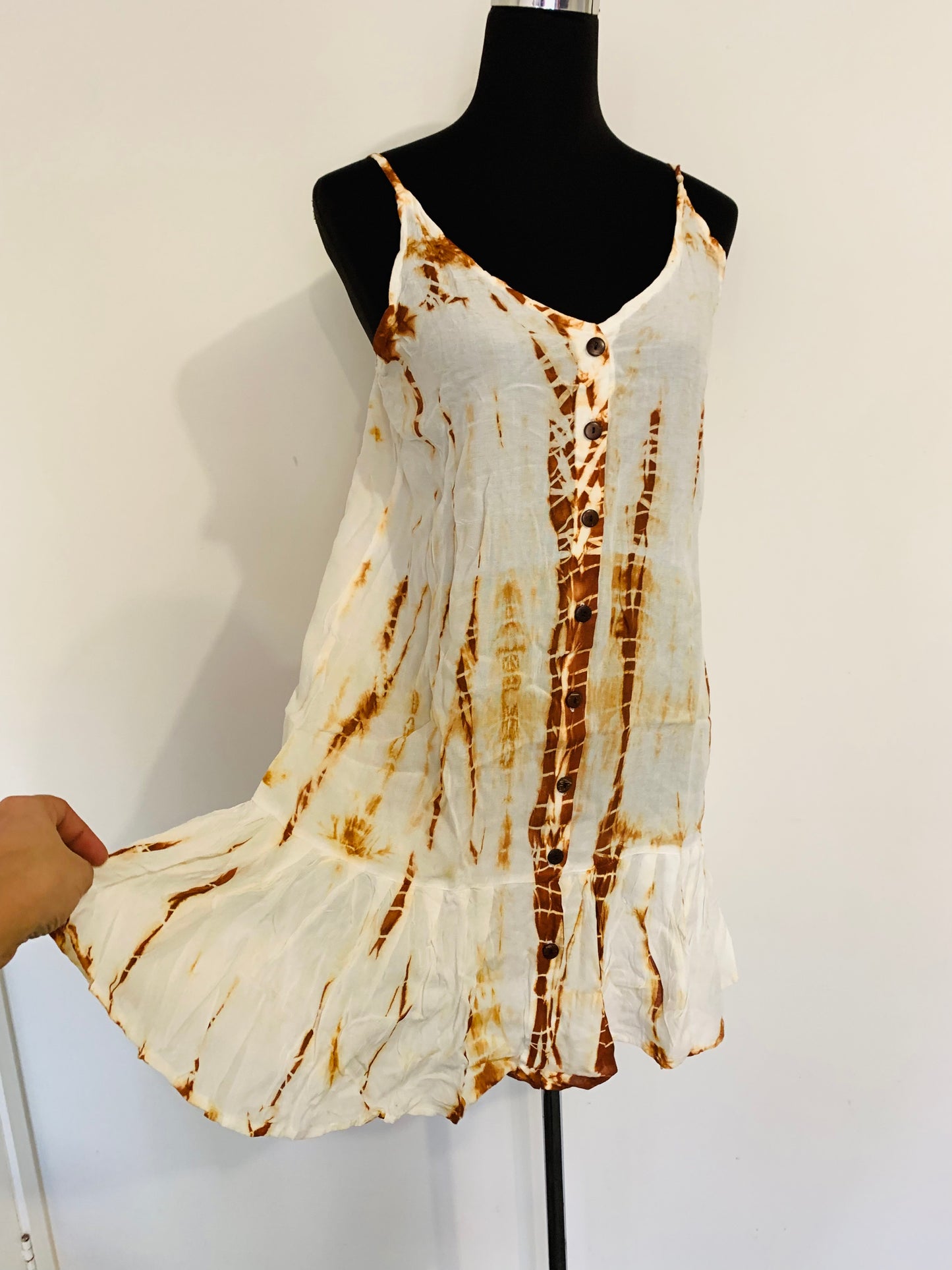 Bohemian handcraftedTie Dye dress # DRE309