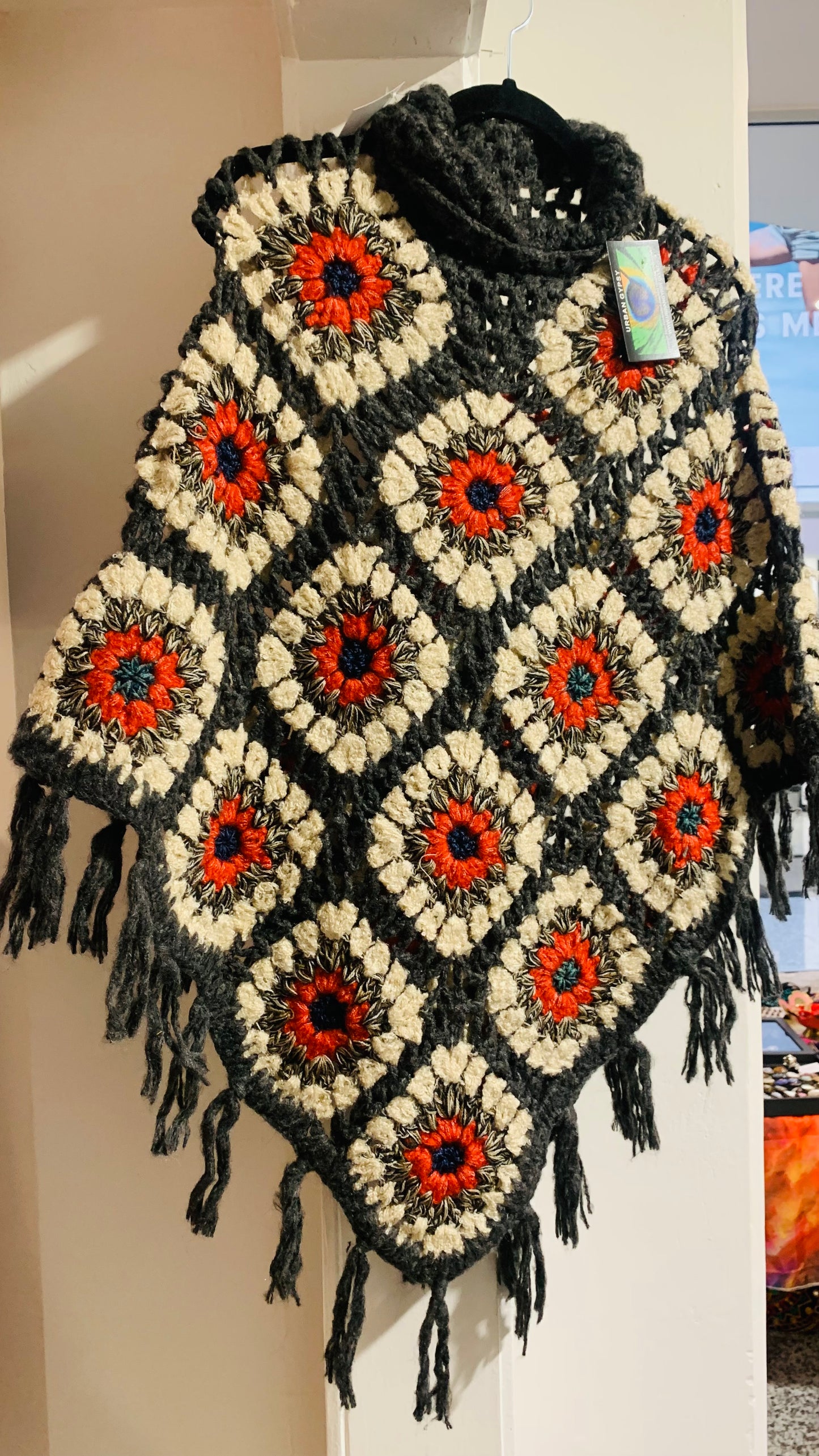 Handcrafted Crochet poncho #36