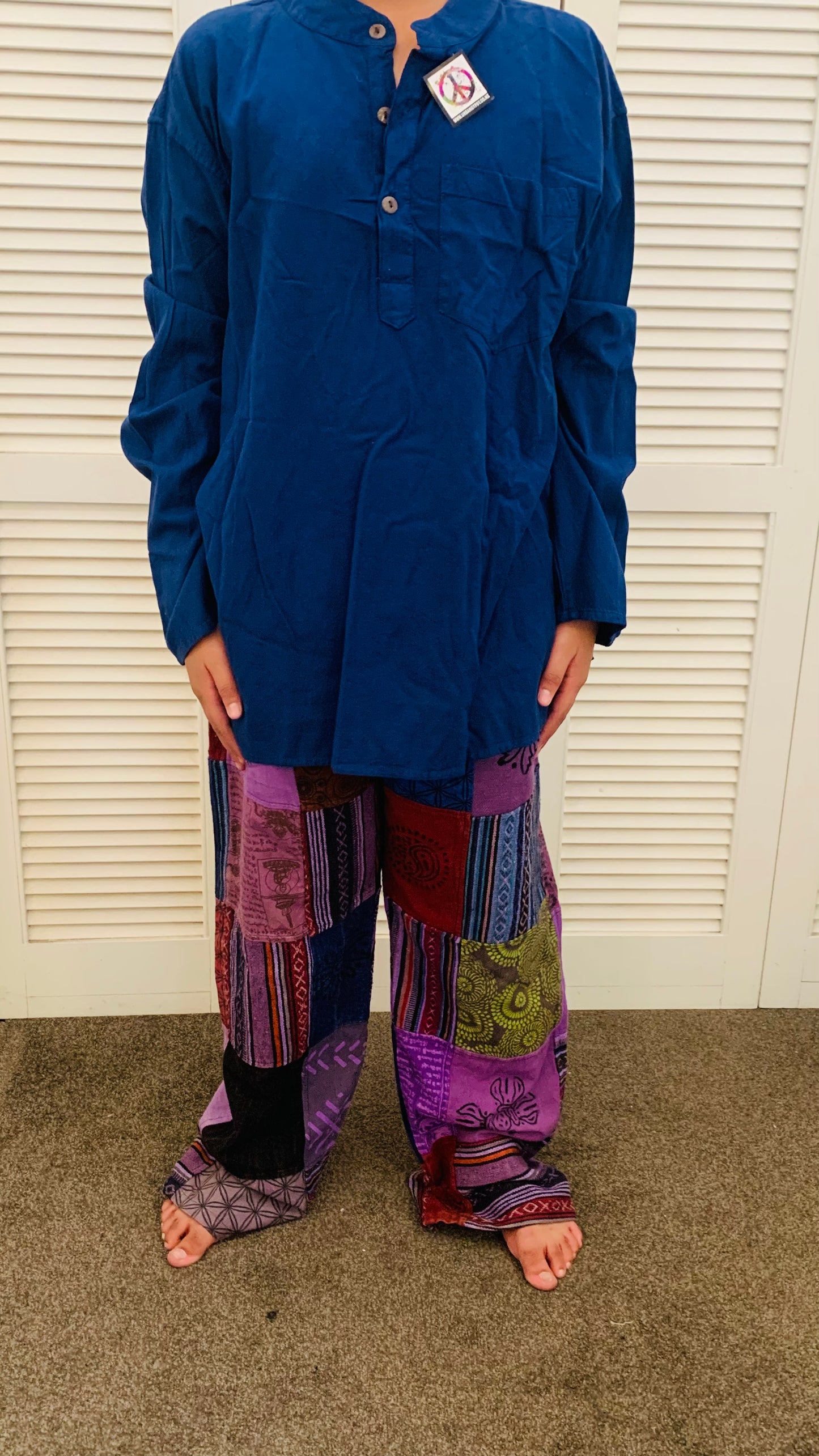 Handcrafted cotton Kurta / Shirt # 75965