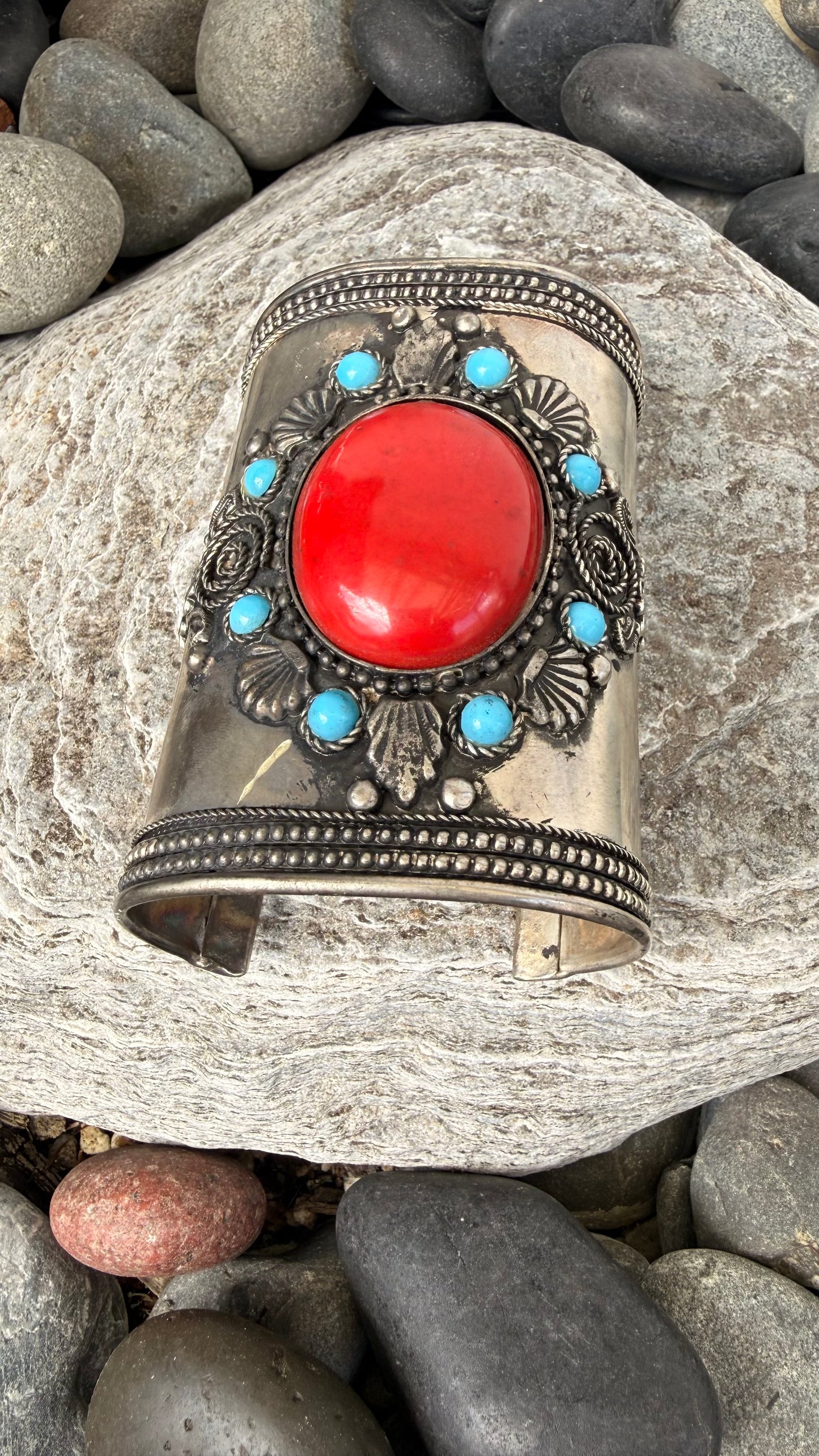 BOHEMIAN STYLE HANDCRAFTED HAND CUFF BANGLE # CUFF1206