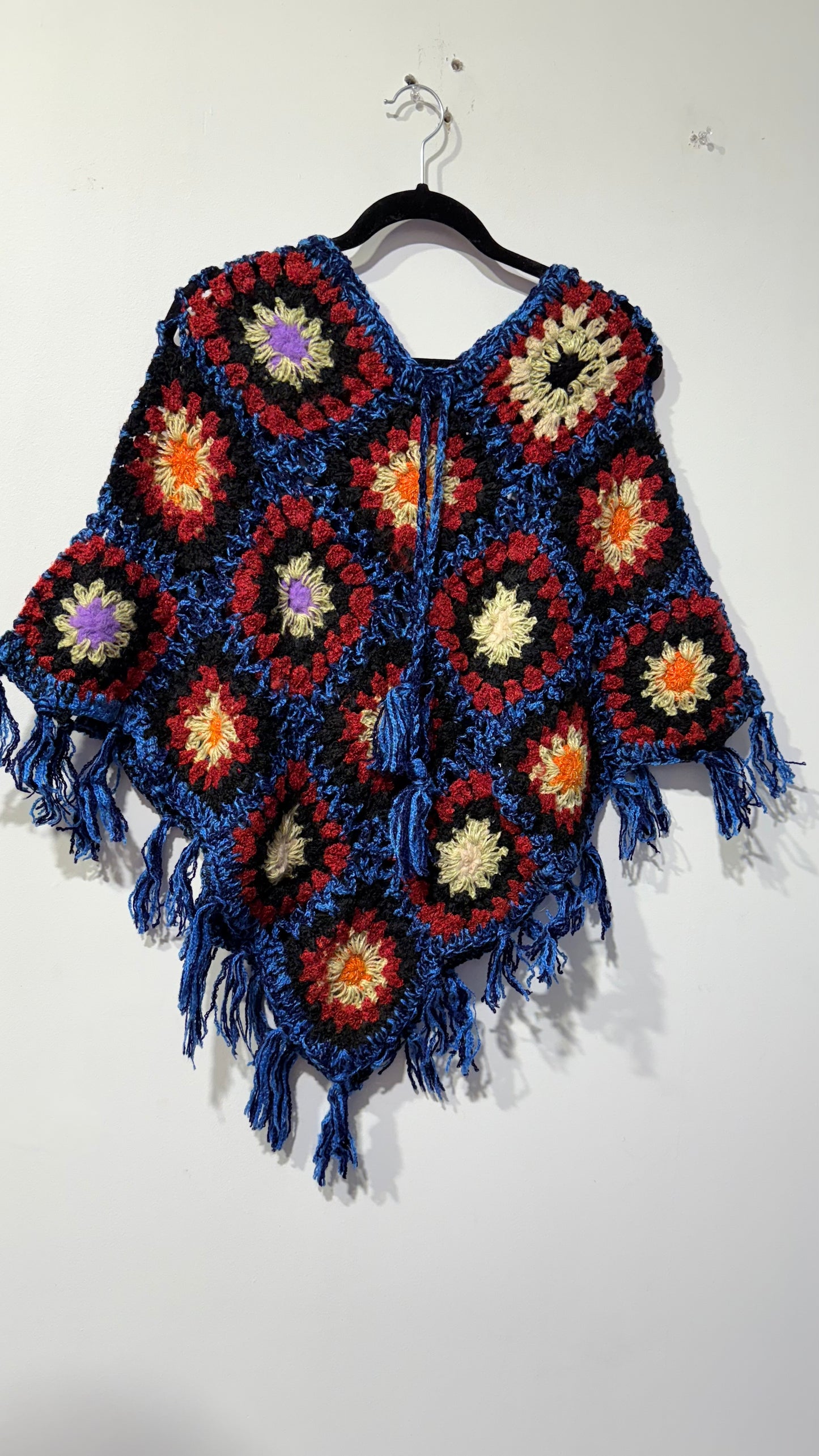 Handcrafted Crochet poncho #38