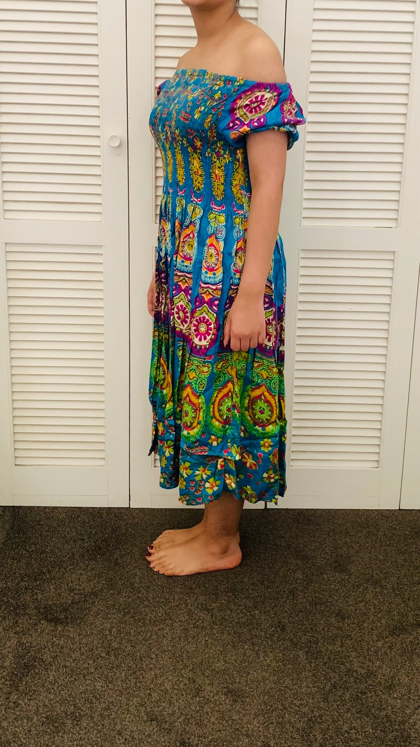 Bohemian handcrafted Mandala dress # DRE3008