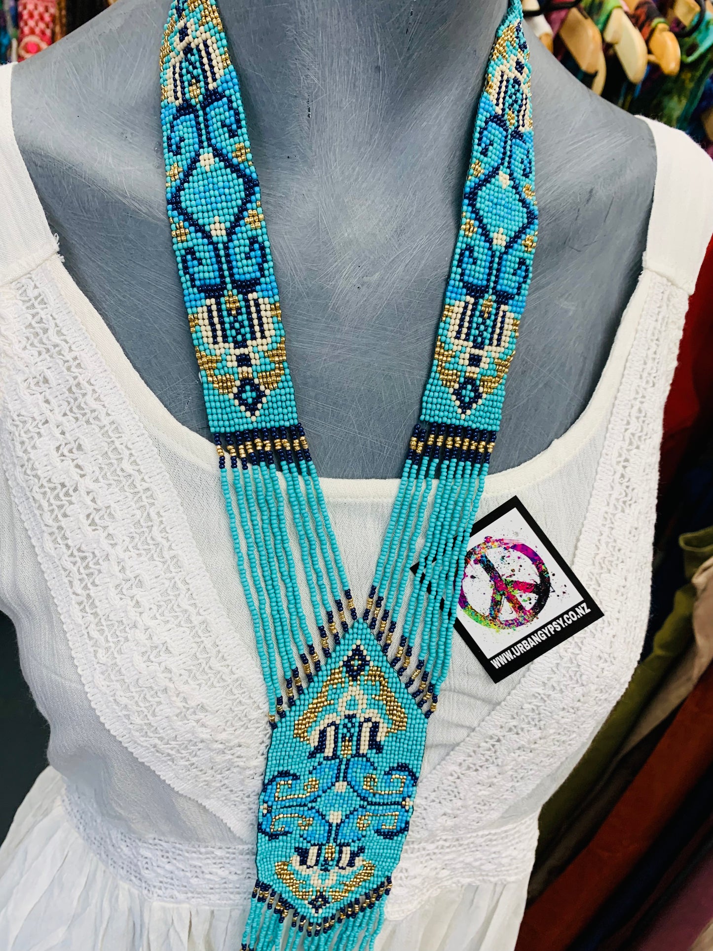 BOHEMIAN STYLE HANDCRAFTED EGYPTIAN NECKLACE #NECK28