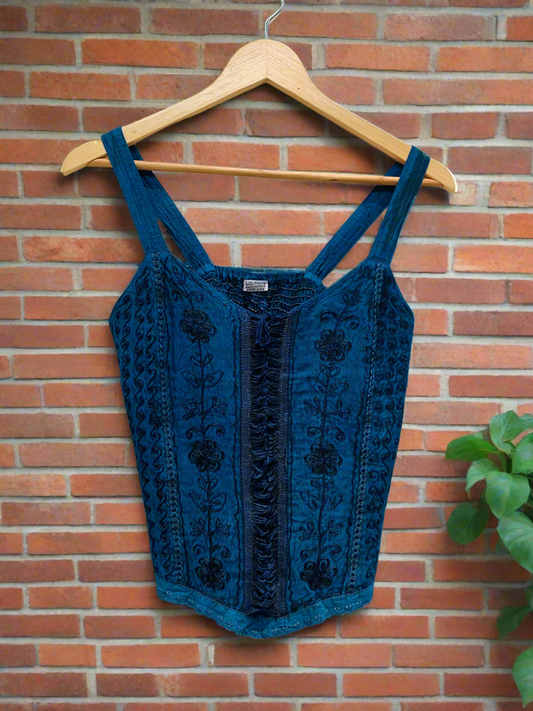 Bohemian Handcrafted Crop Top #CRTOP1006