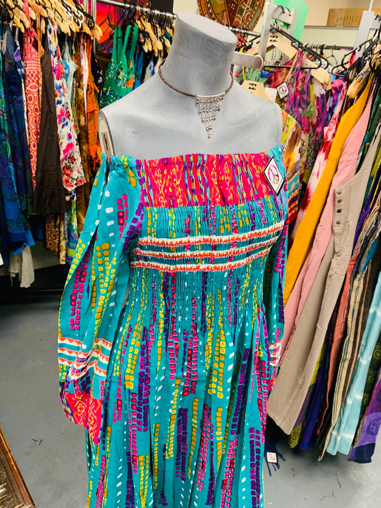 Bohemian handcrafted Maxi dress # DRE320