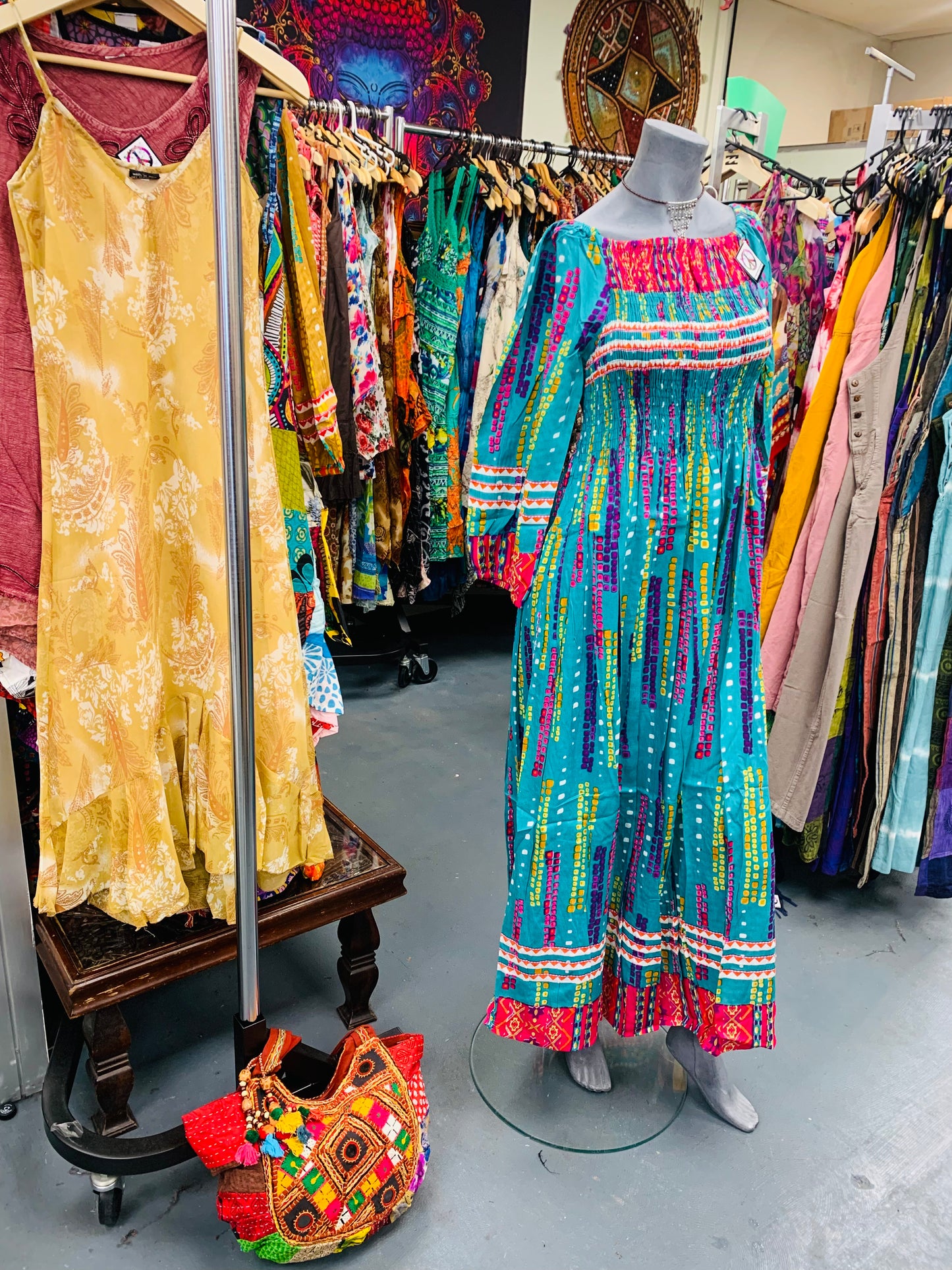 Bohemian handcrafted Maxi dress # DRE320