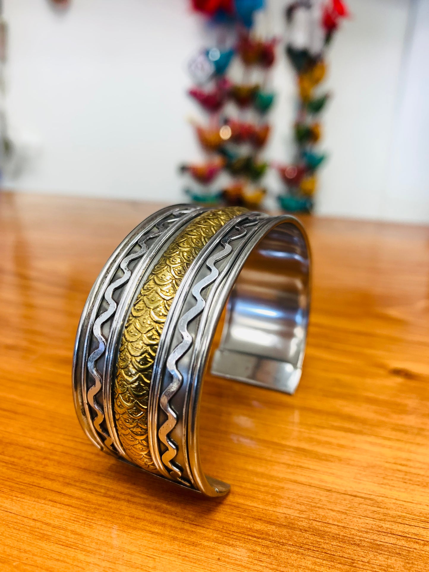 BOHEMIAN STYLE HANDCRAFTED HAND CUFF BANGLE # CUFF1182