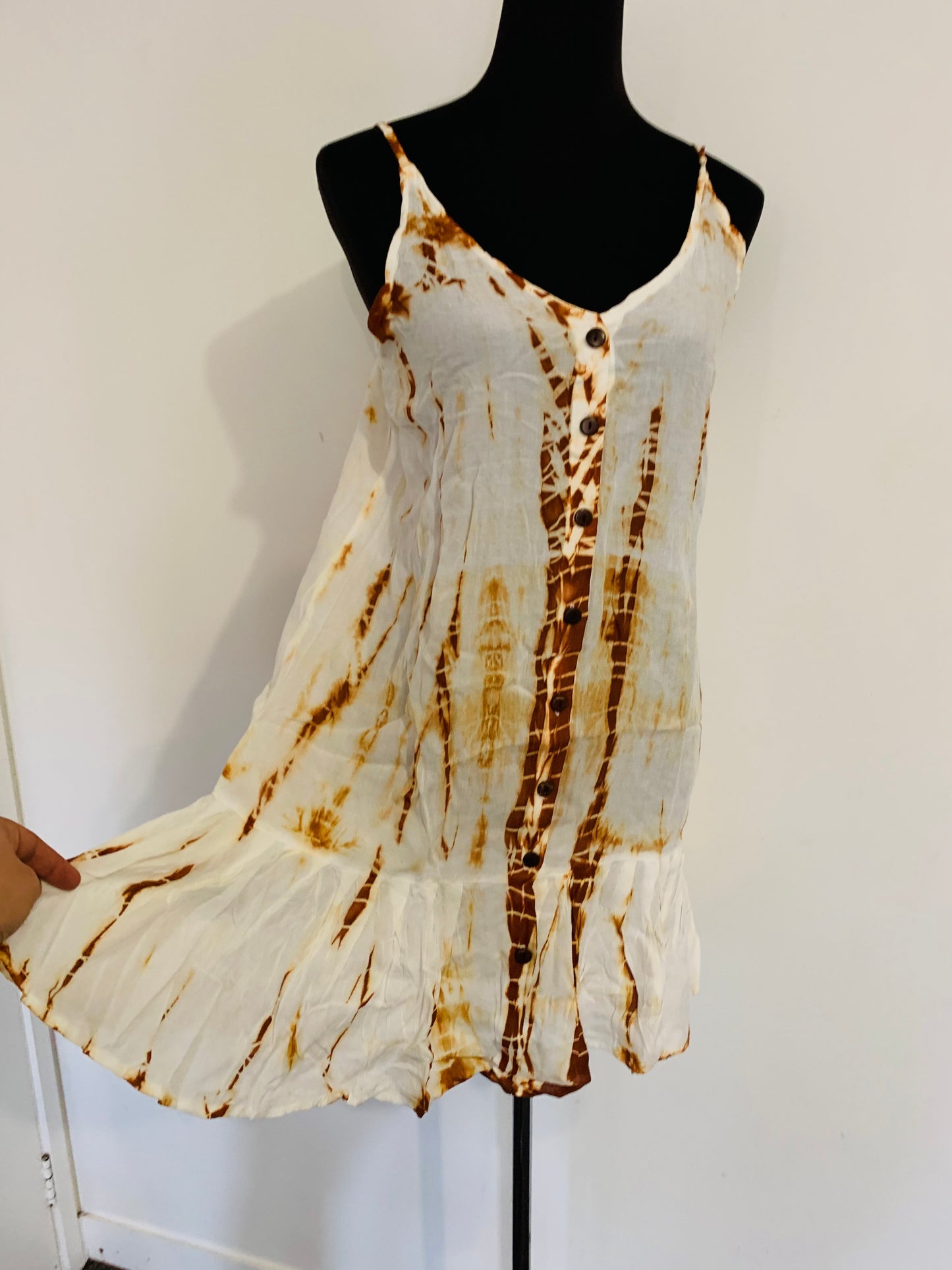 Bohemian handcraftedTie Dye dress # DRE309