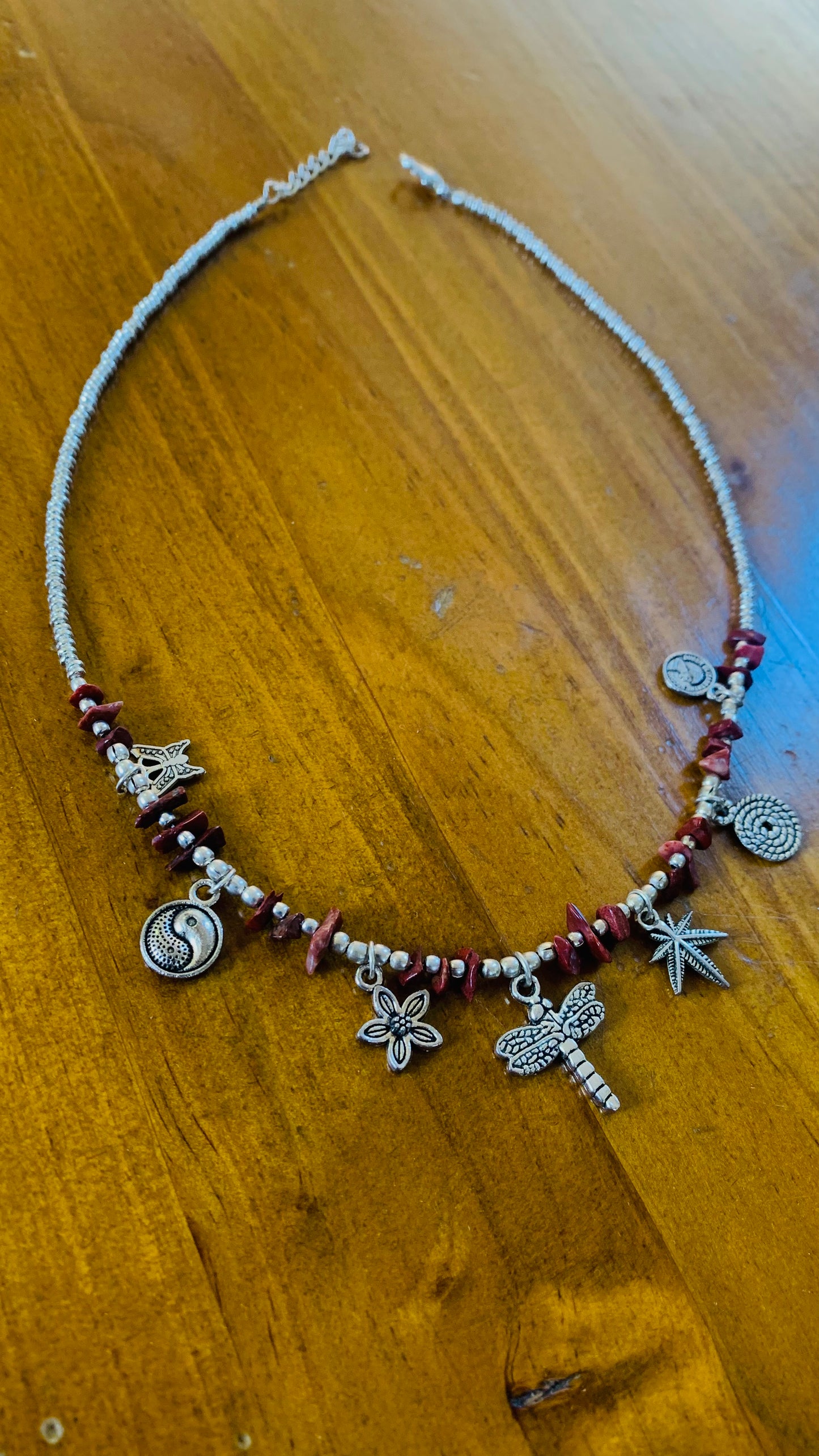 BOHEMIAN STYLE HANDCRAFTED BEADS AND CHARMS NECKLACE #NECK30