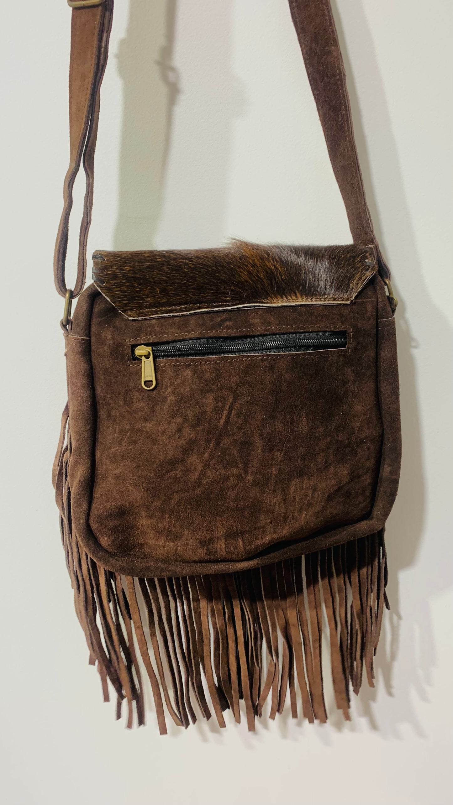 BOHO HANDCRAFTED GENUINE SUEDE LEATHER BAG #205570
