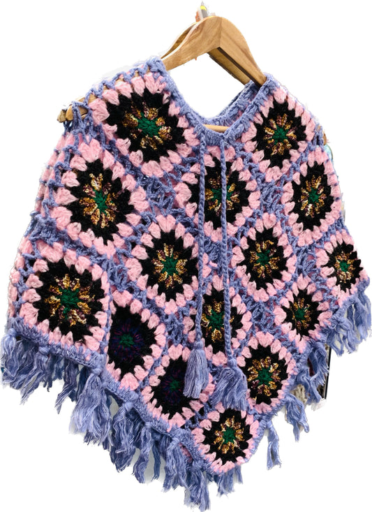 Boho handcrafted Crochet poncho #332263