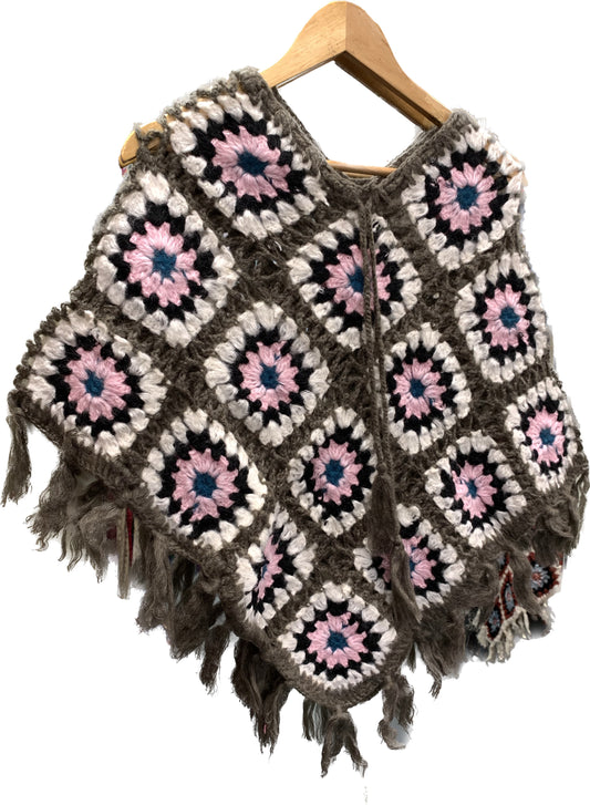 Boho handcrafted Crochet poncho #332268