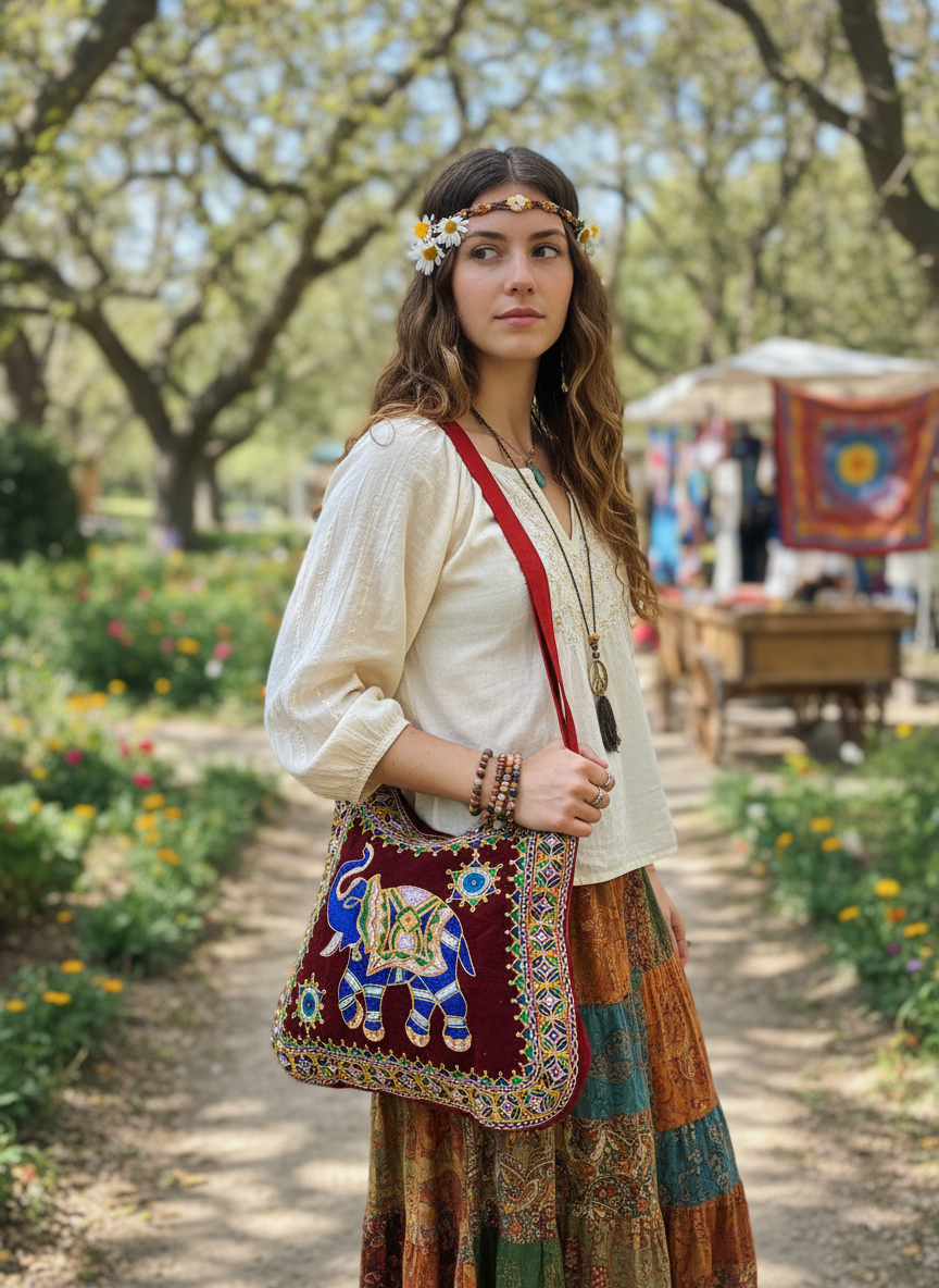 BOHEMIAN STYLE HANDCRAFTED SHOULDER BAGS #1978