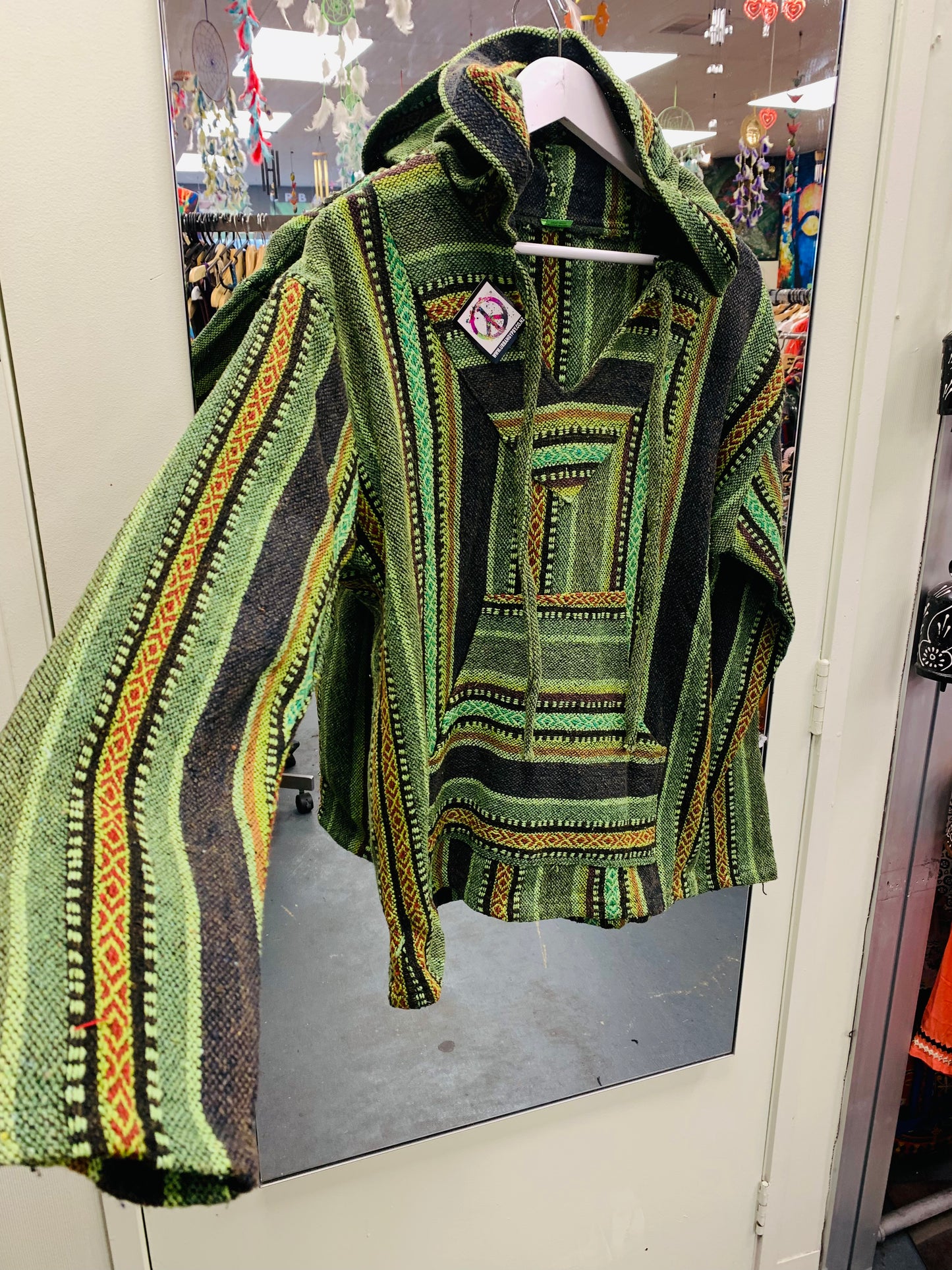 Boho handcrafted UNISEX Baja Hoodie  #017617